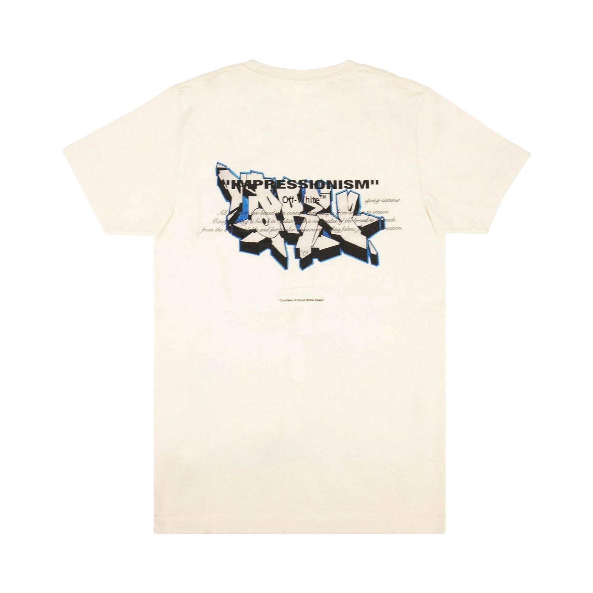 Off-White Graffiti Logo Print T-Shirt 'White' - 2