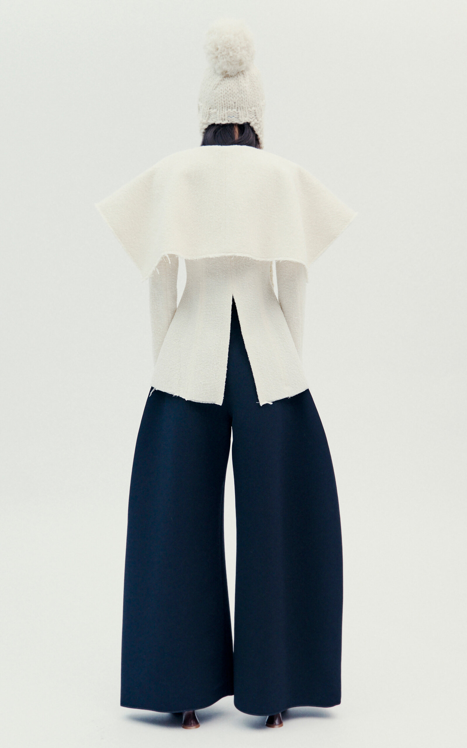 Collared Wool Blazer off-white - 3