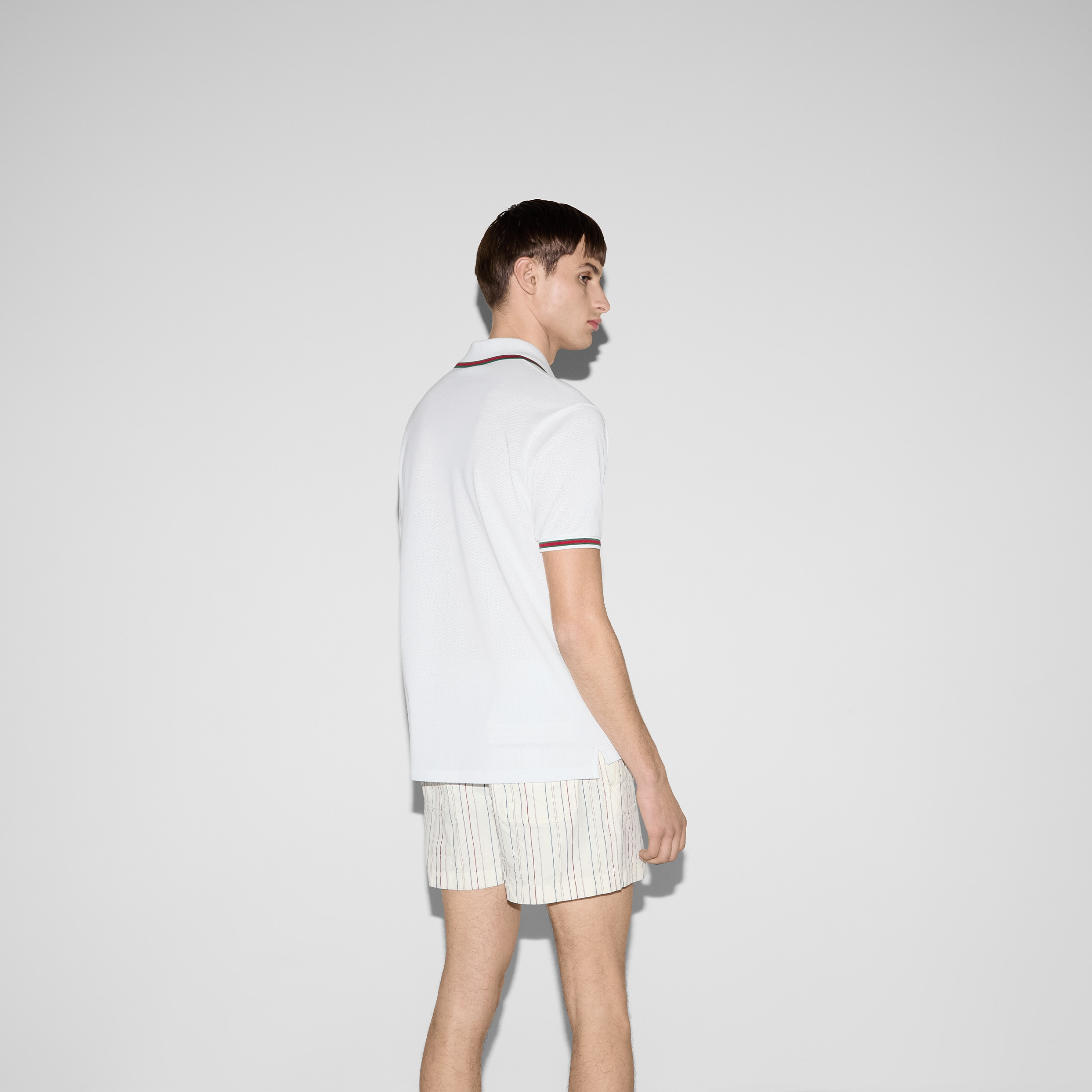 Cotton polo shirt with embroidery - 4