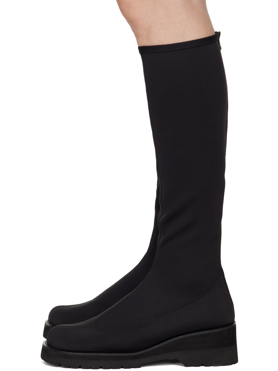 Black Scuba Long Boots - 3
