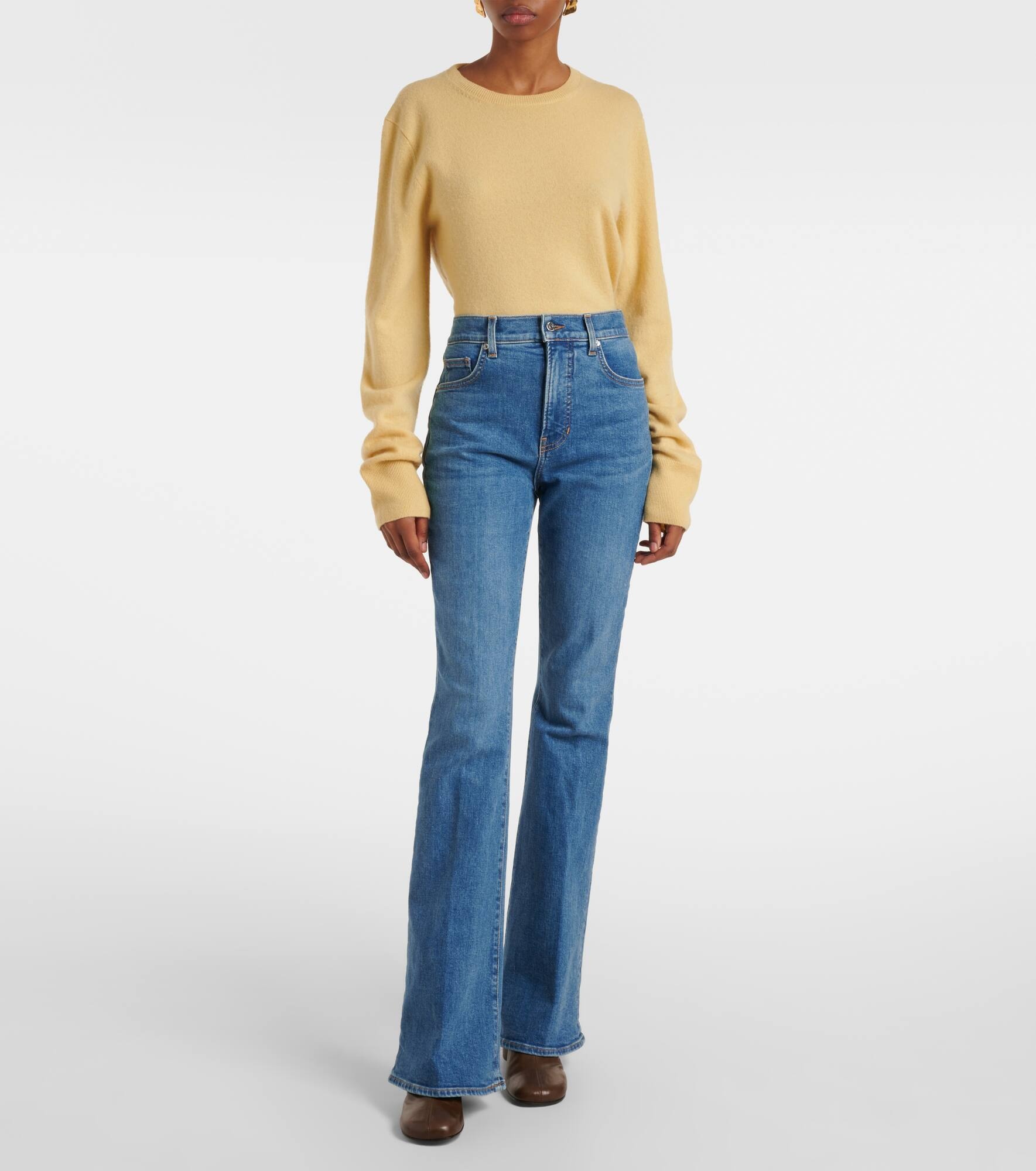 Beverly high-rise flared jeans - 7