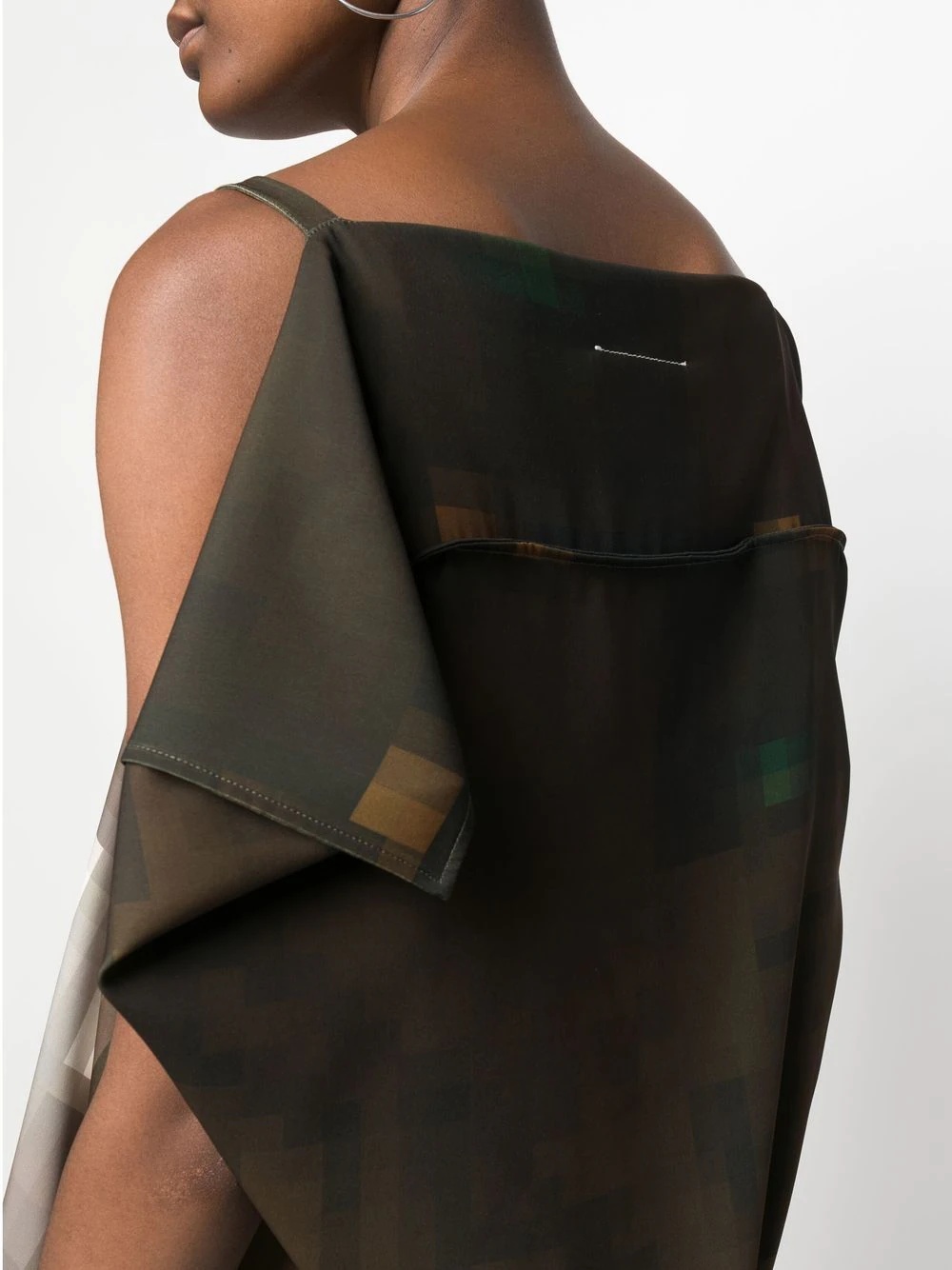 draped sleeveless dress - 5