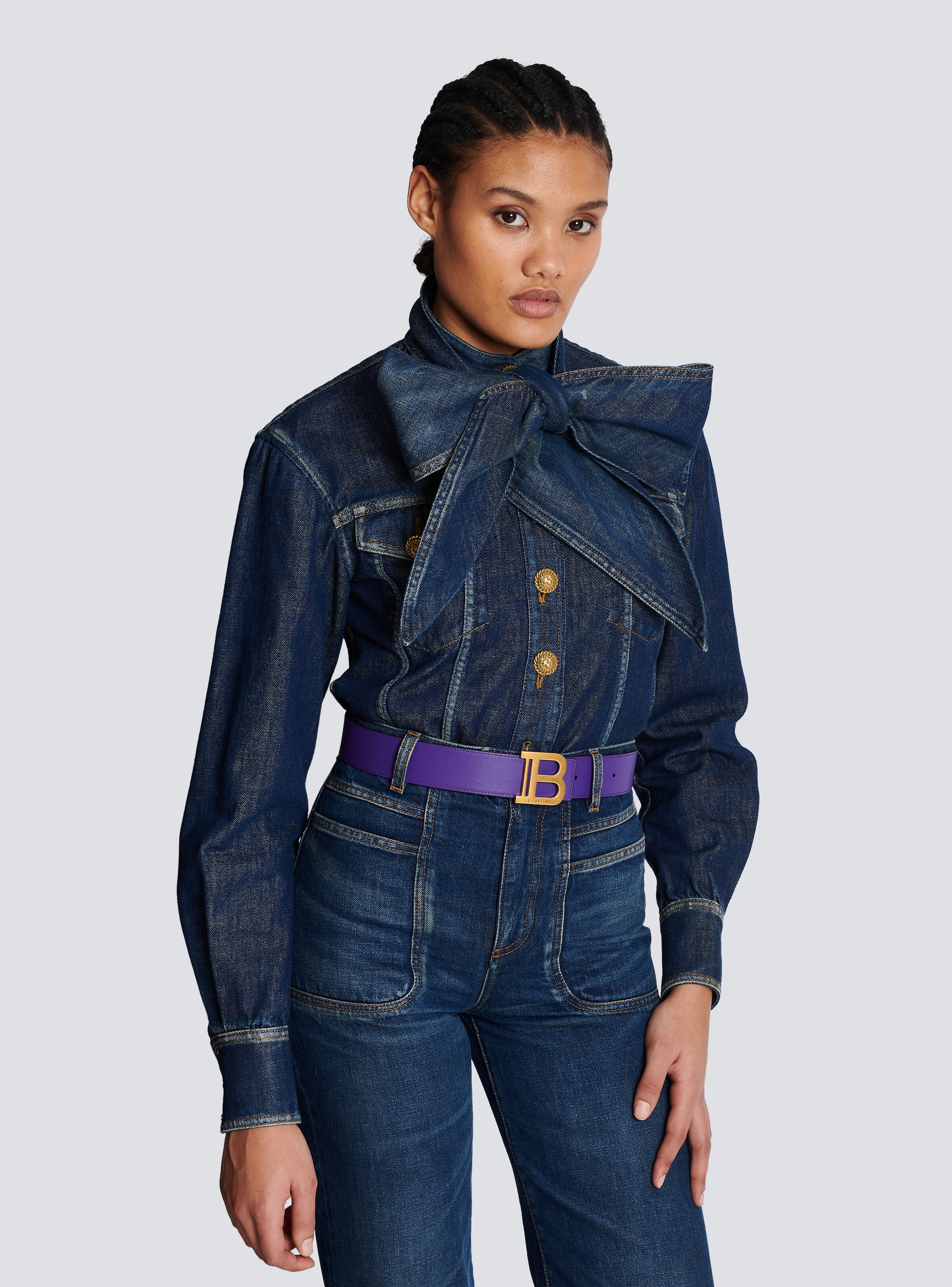 Reversible leather B-Belt - 6