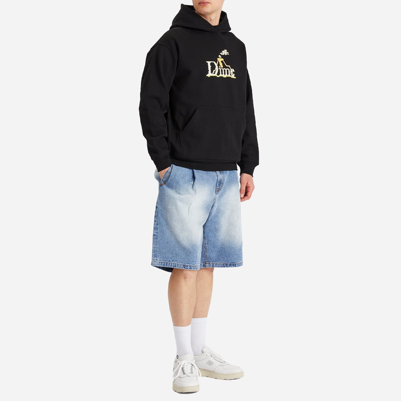 Dime Dime Pleated Denim Shorts outlook