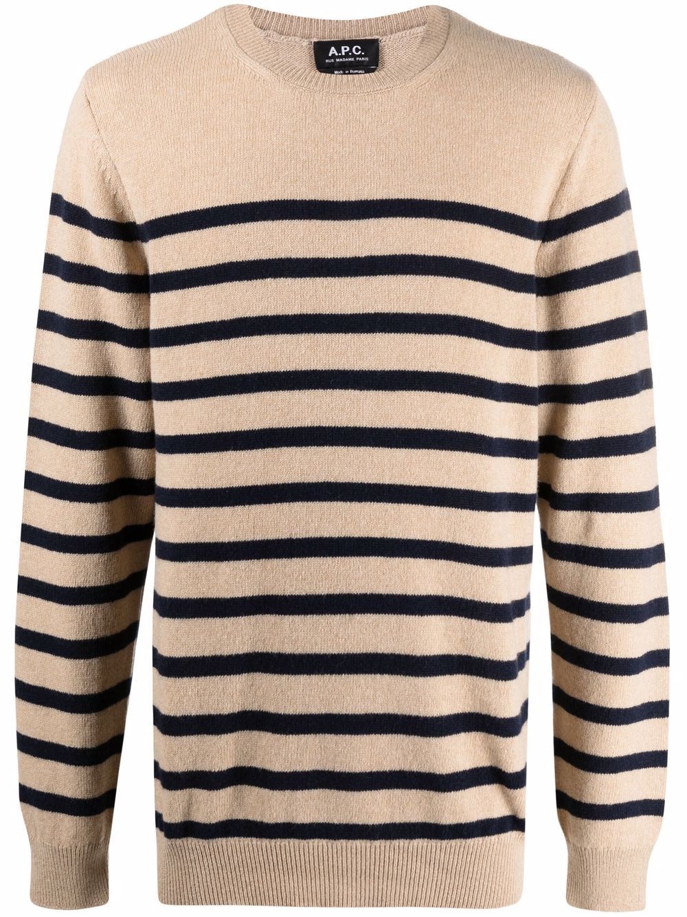 Travis striped knitted jumper - 1