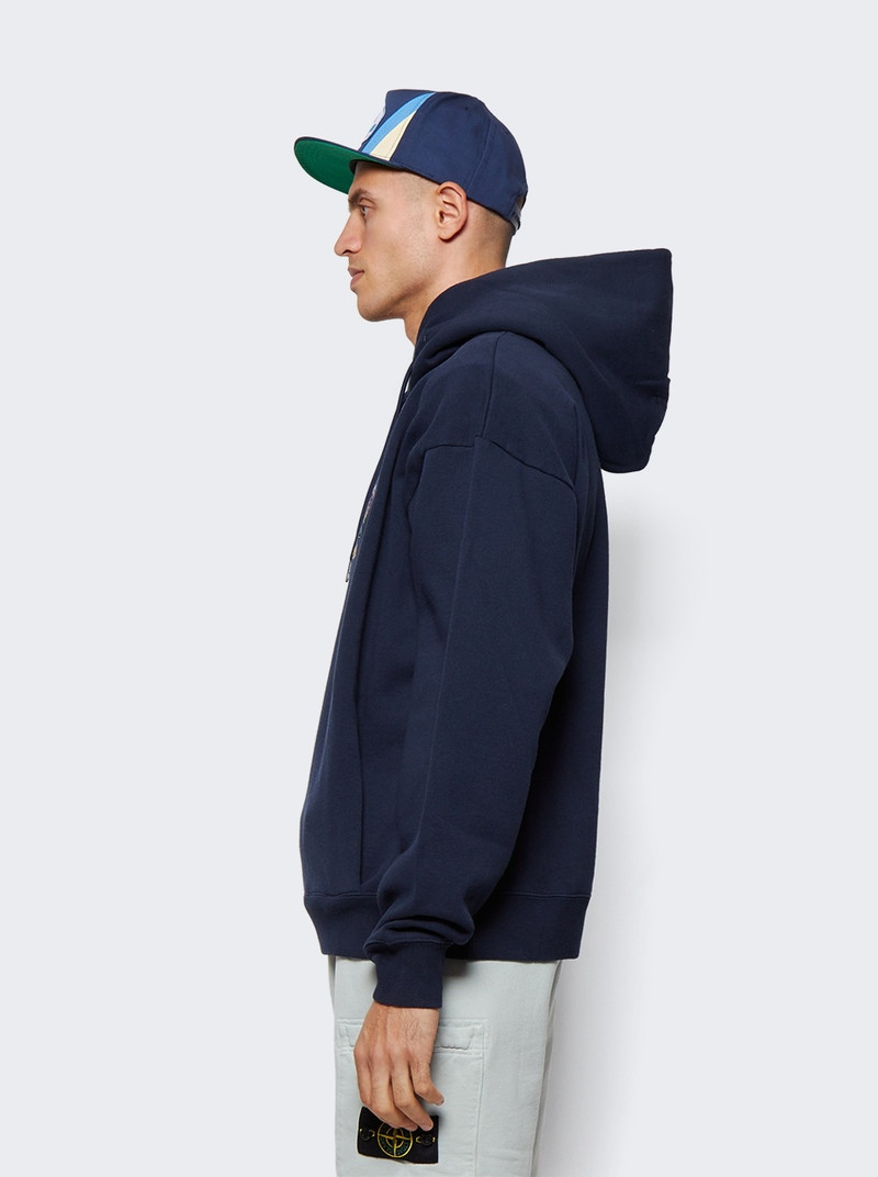 Classic Embroidered Hoodie Navy 4