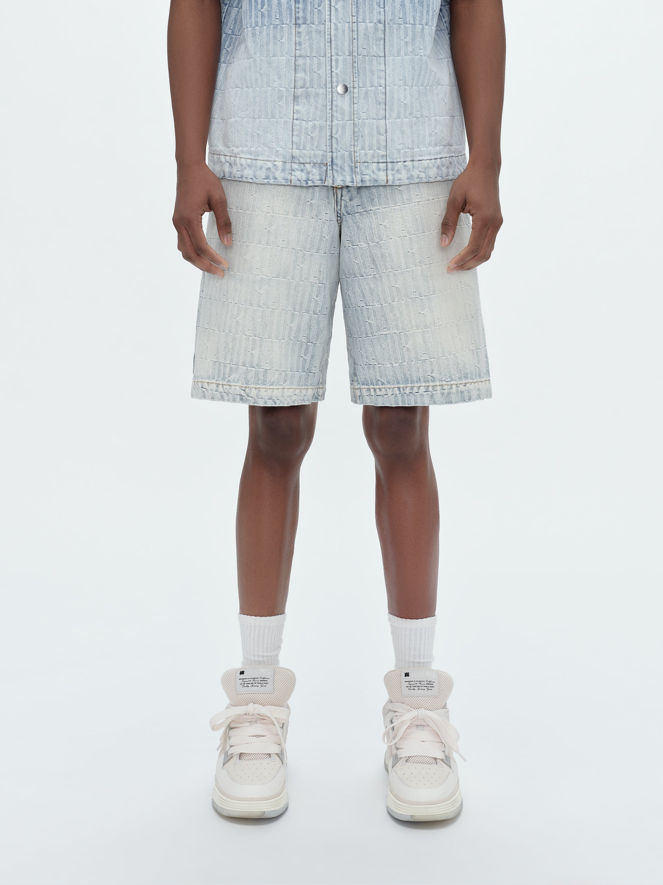 AMIRI JACQUARD SNAP OFF SHORTS - 3