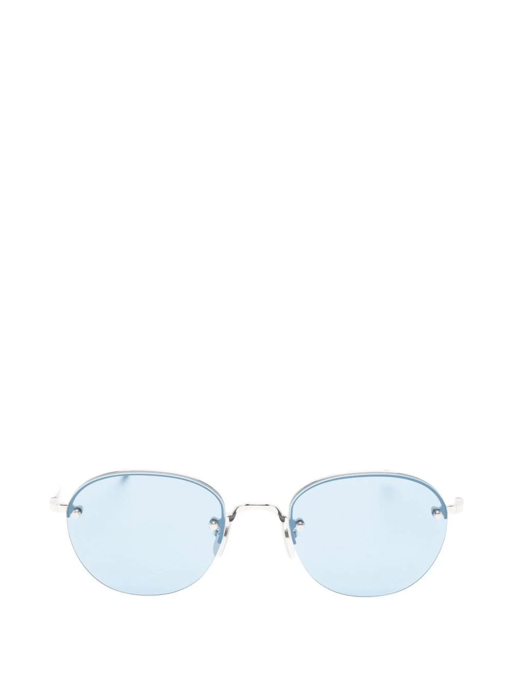 rimless round-frame sunglasses - 1
