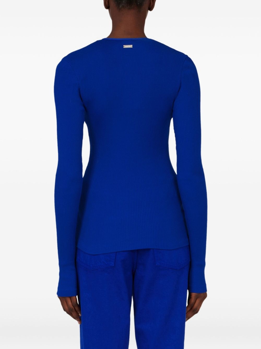 ribbed long-sleeve top - 4