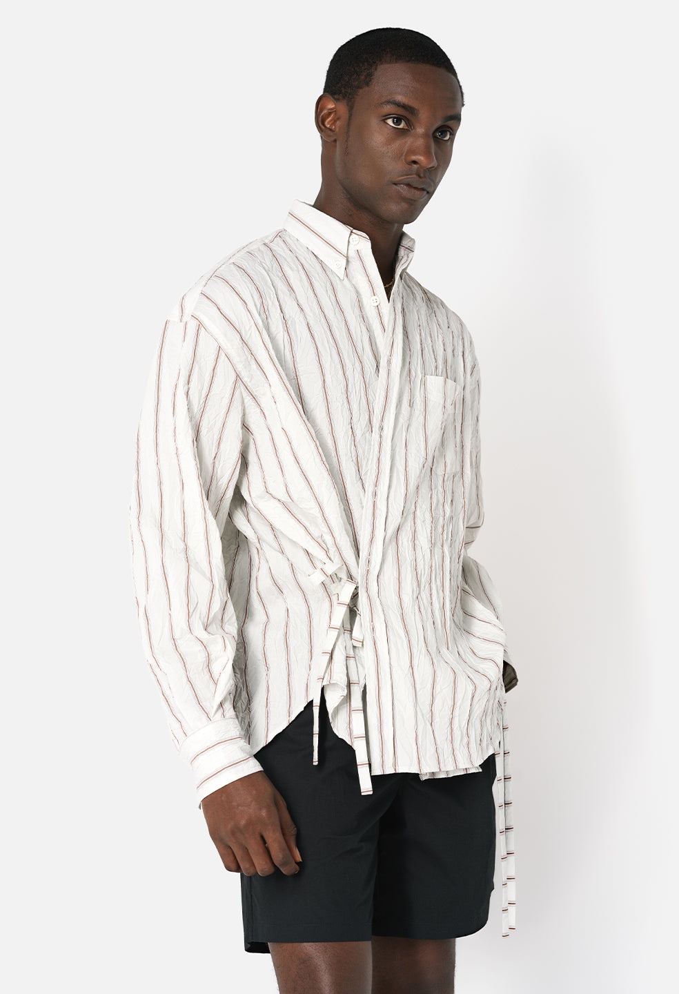 CRINKLED KIMONO SHIRT - 2