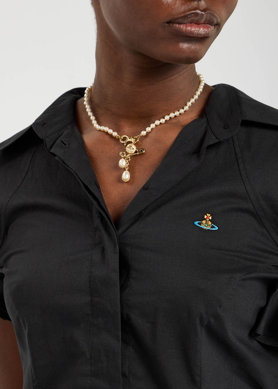 Vivienne Westwood Claude Small Faux Pearl Necklace - 2