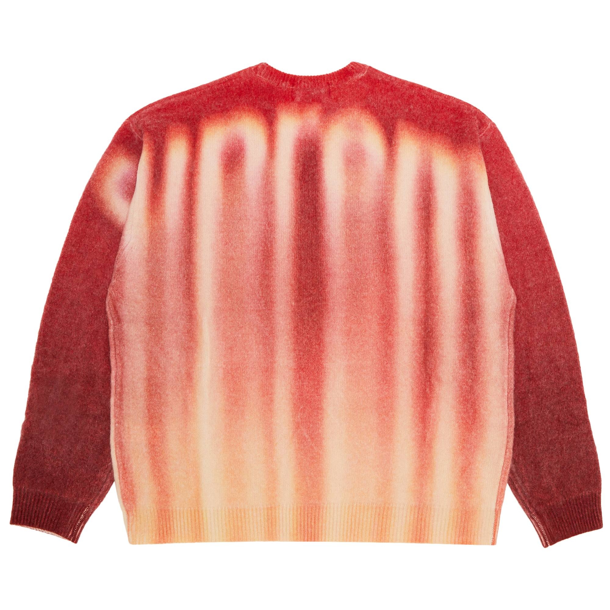 Supreme Supreme Blurred Logo Sweater 'Red' | REVERSIBLE