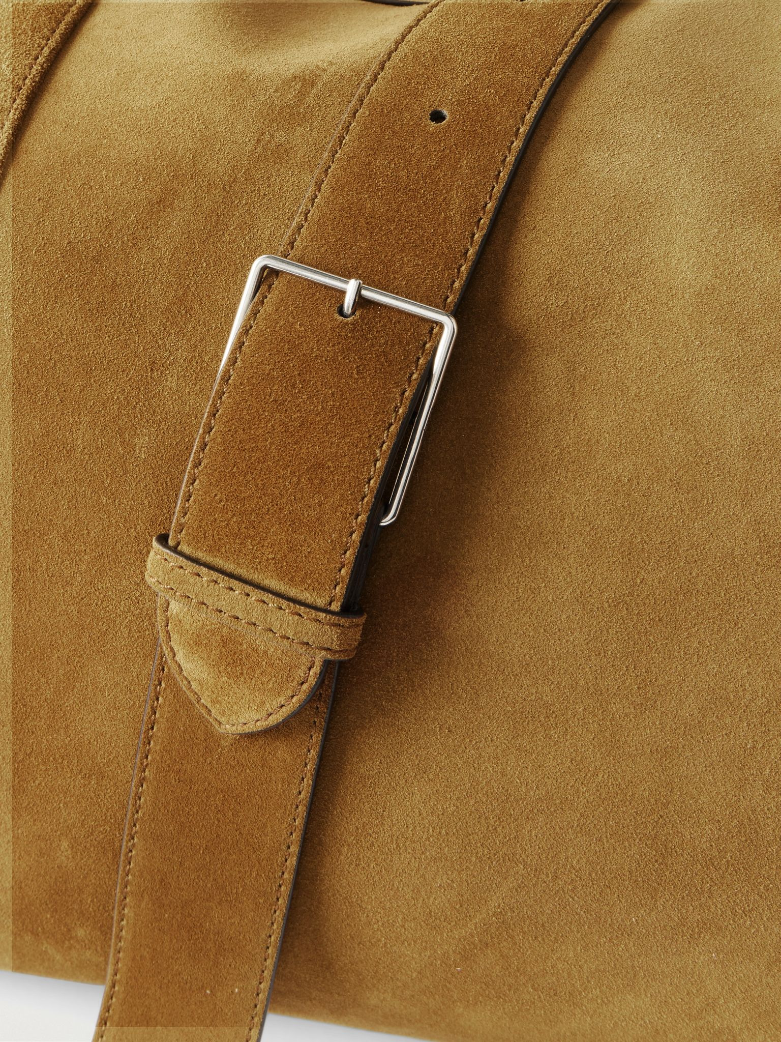 Nomad Suede Weekend Bag Tan - 4