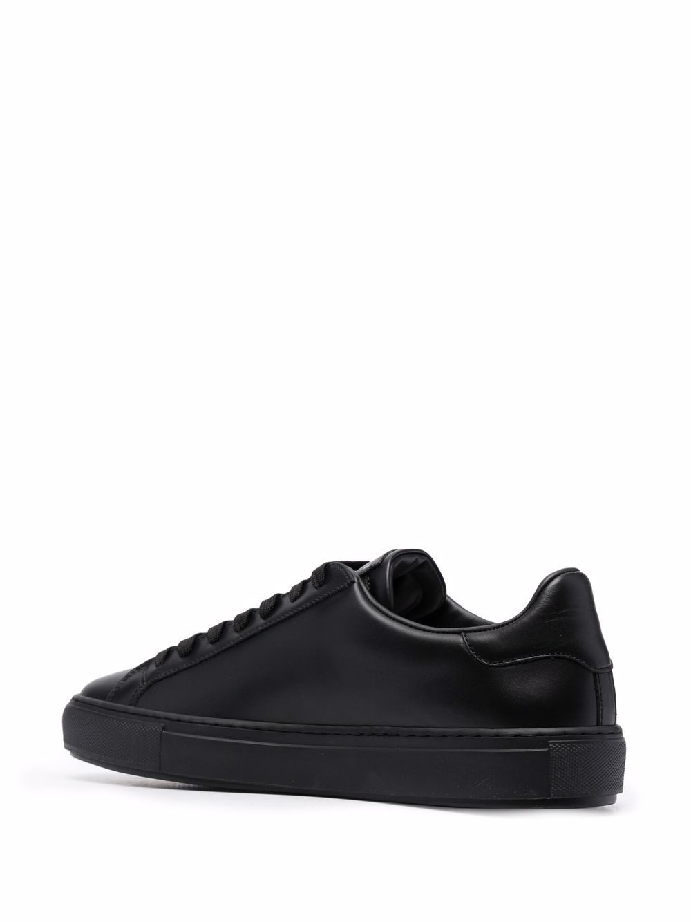 sleek leather low-top sneakers - 3