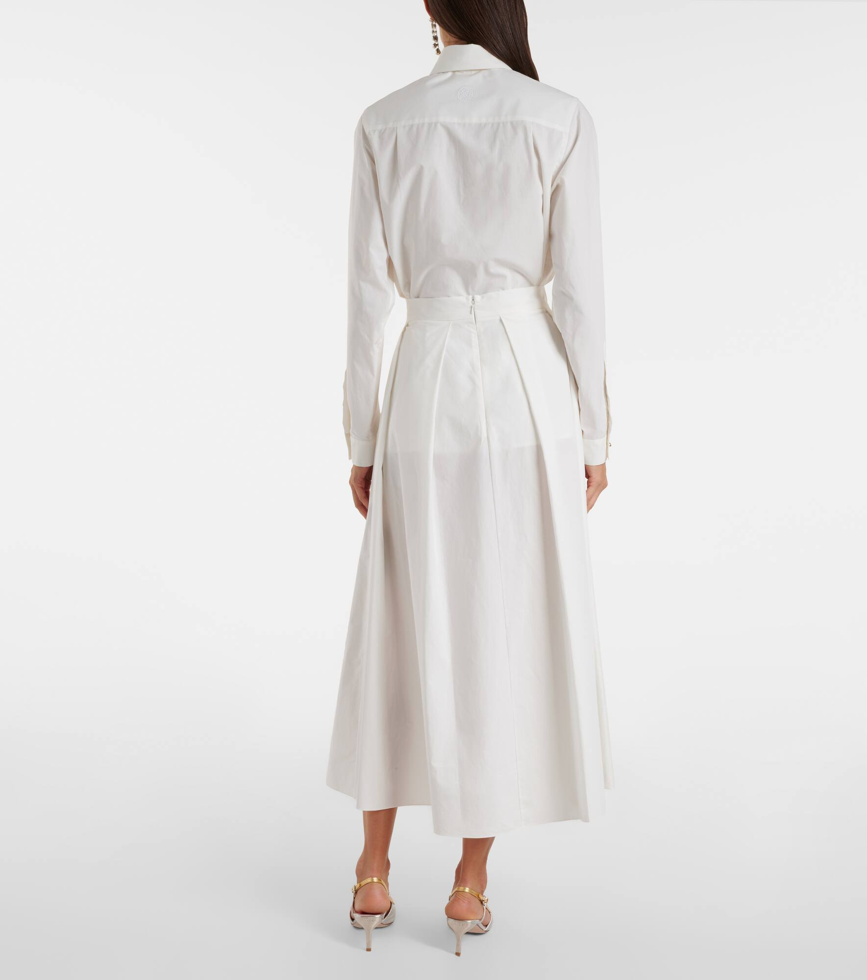 Cotton midi skirt - 3