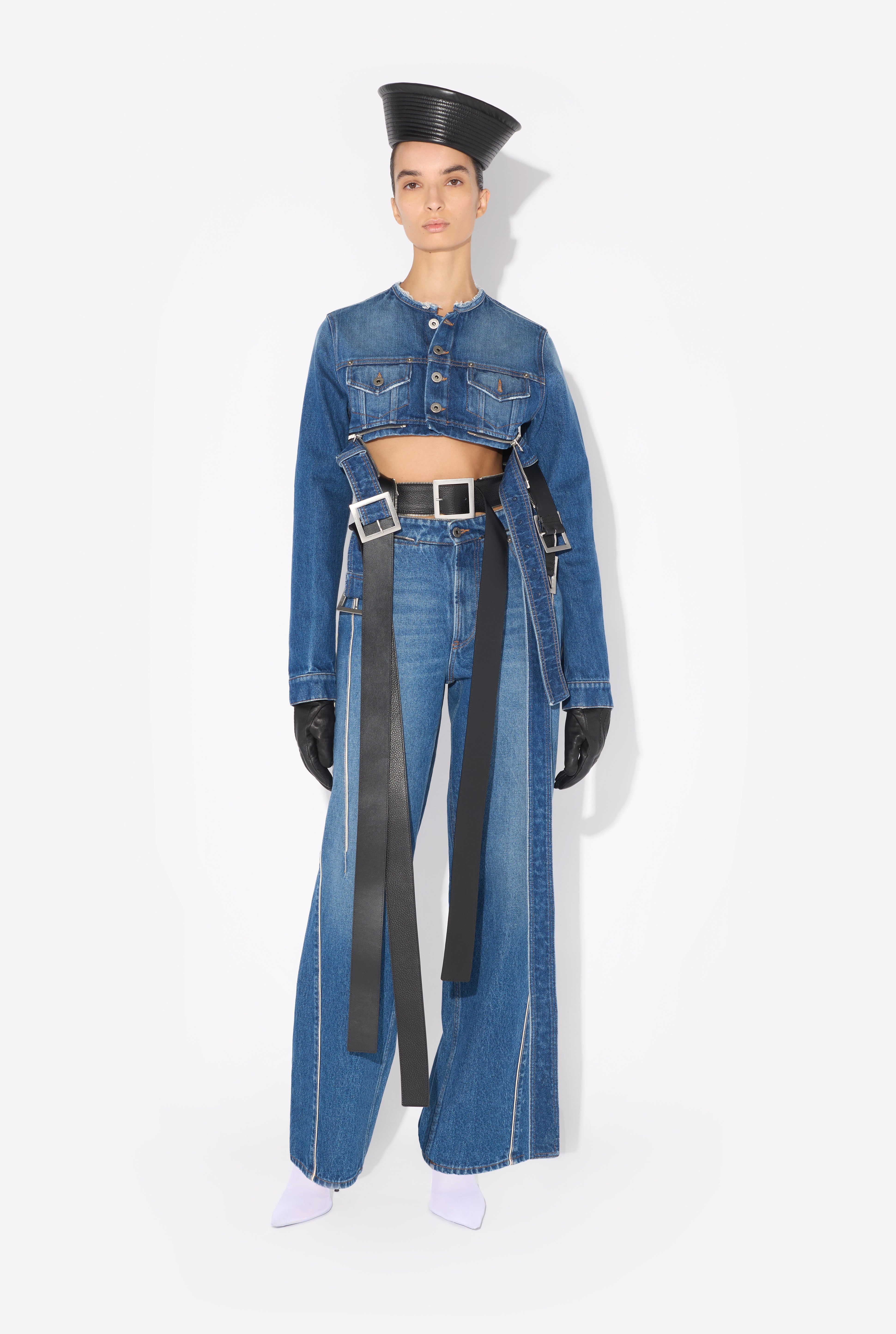 THE BELTED DENIM JACKET - 4