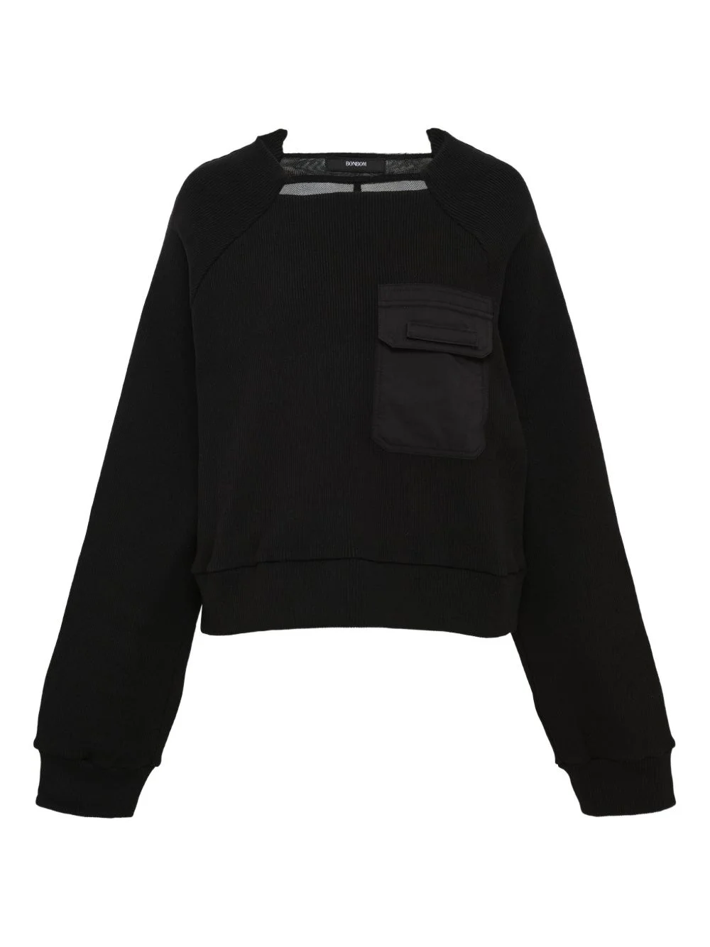 panelled sweatshirt - 1