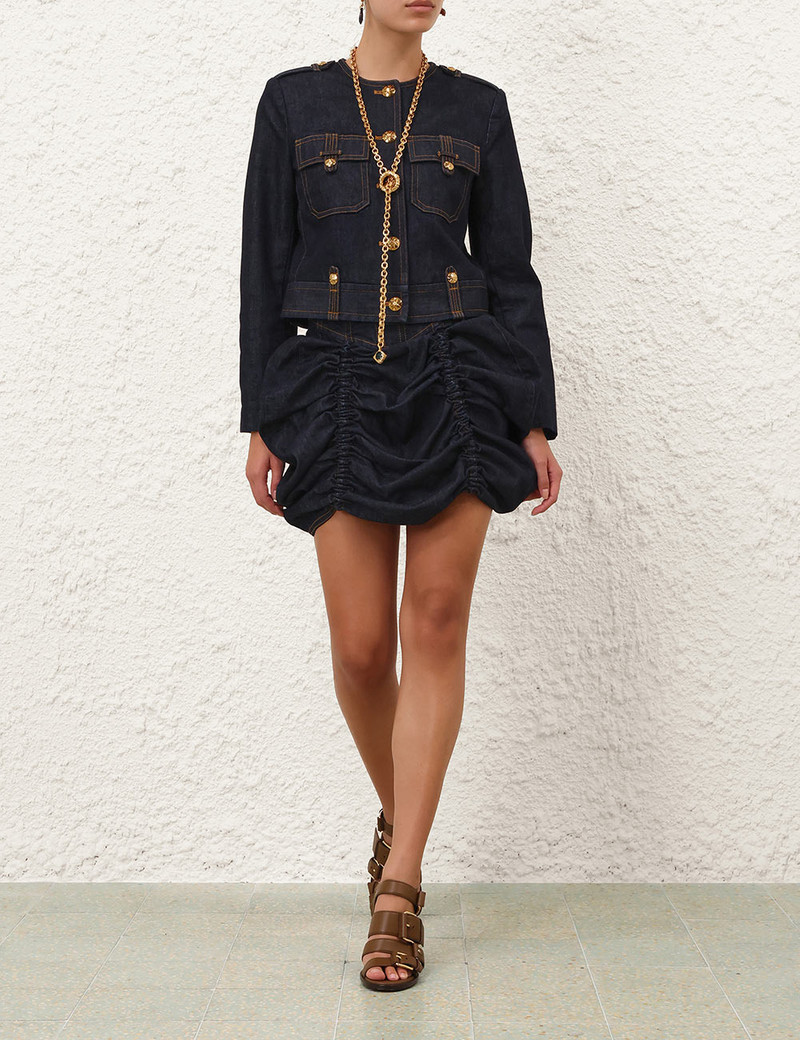 Zimmermann REBELLION DENIM MINI SKIRT outlook