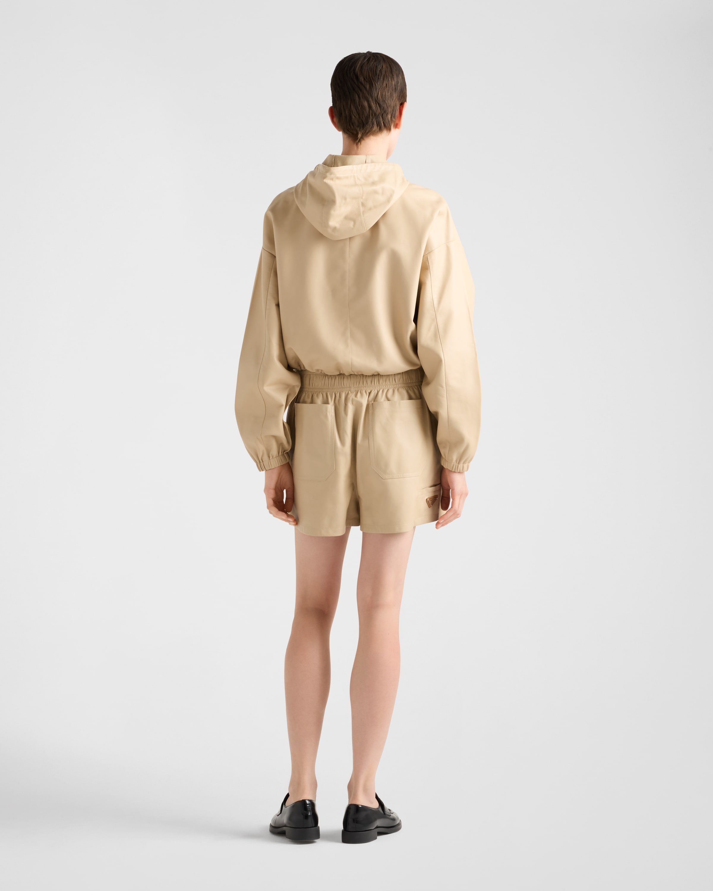 Nappa leather shorts - 5
