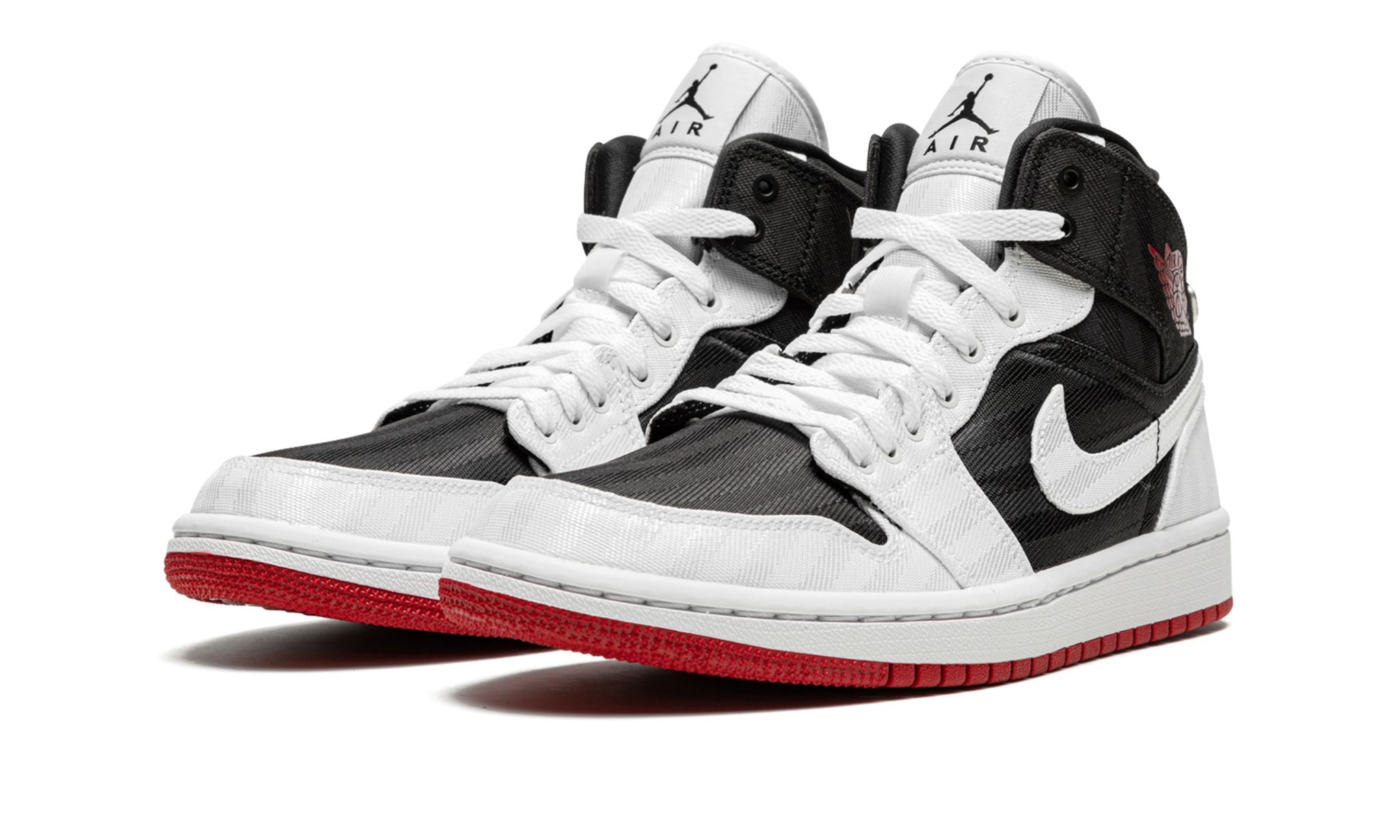 Wmns Air Jordan 1 Mid SE UTL "White / Black / Gym Red" - 2