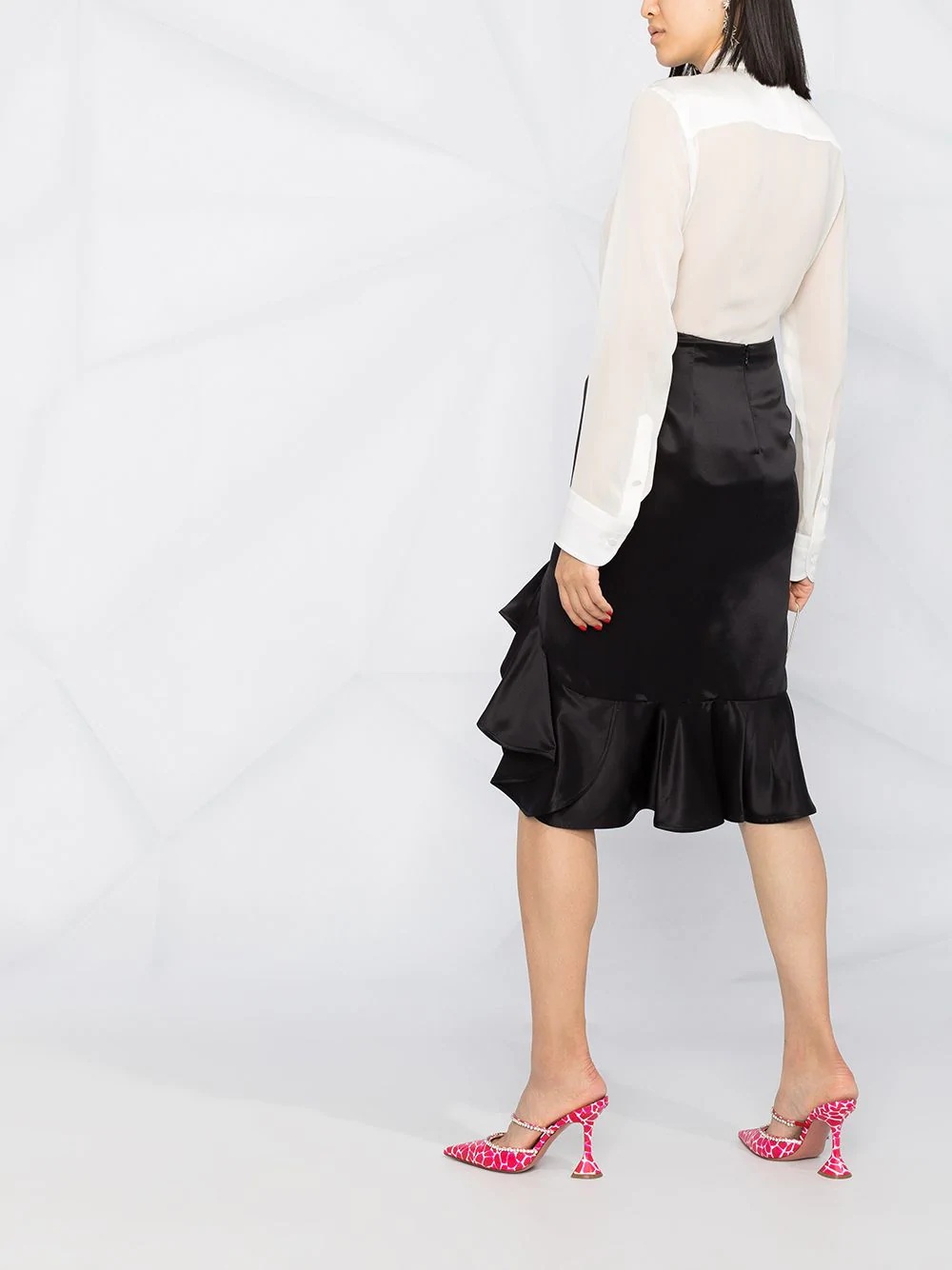 ruffle-trimmed skirt - 6