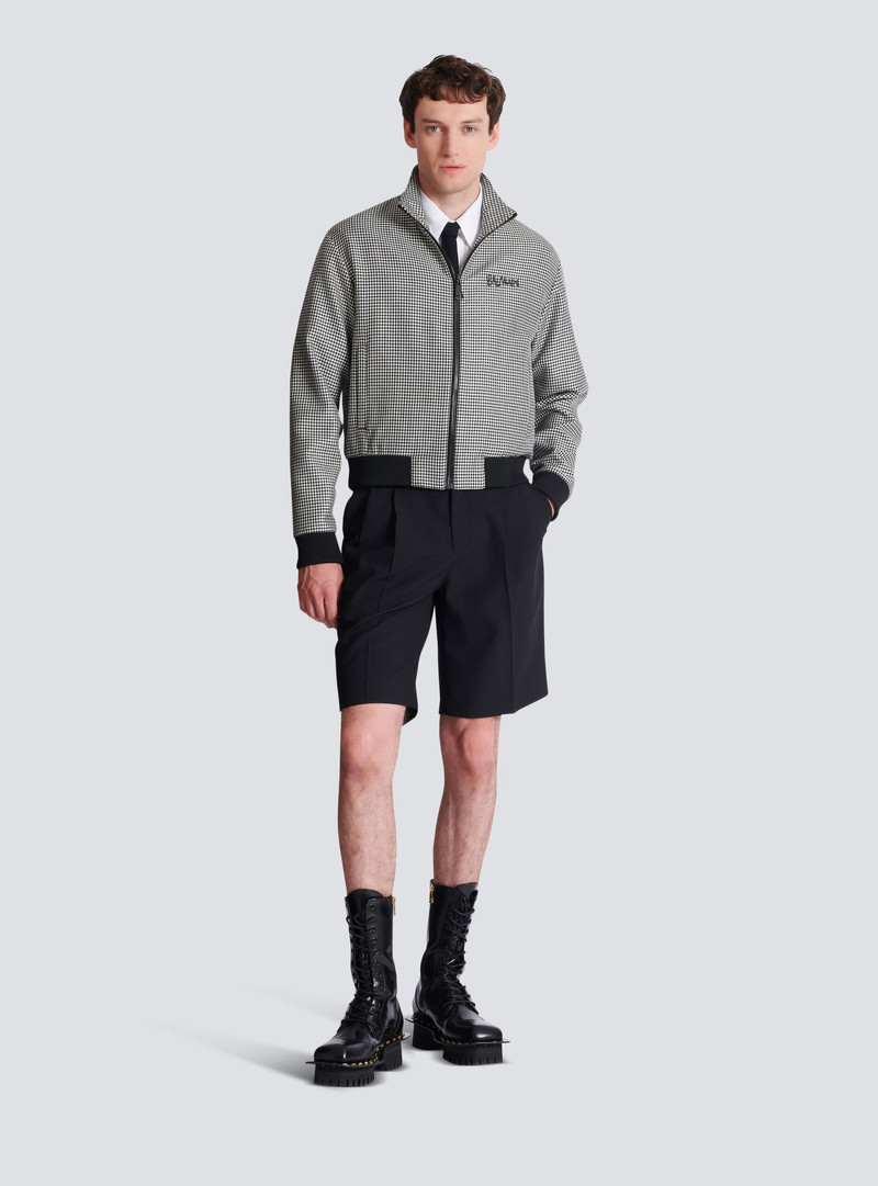 Balmain Houndstooth wool jacket outlook
