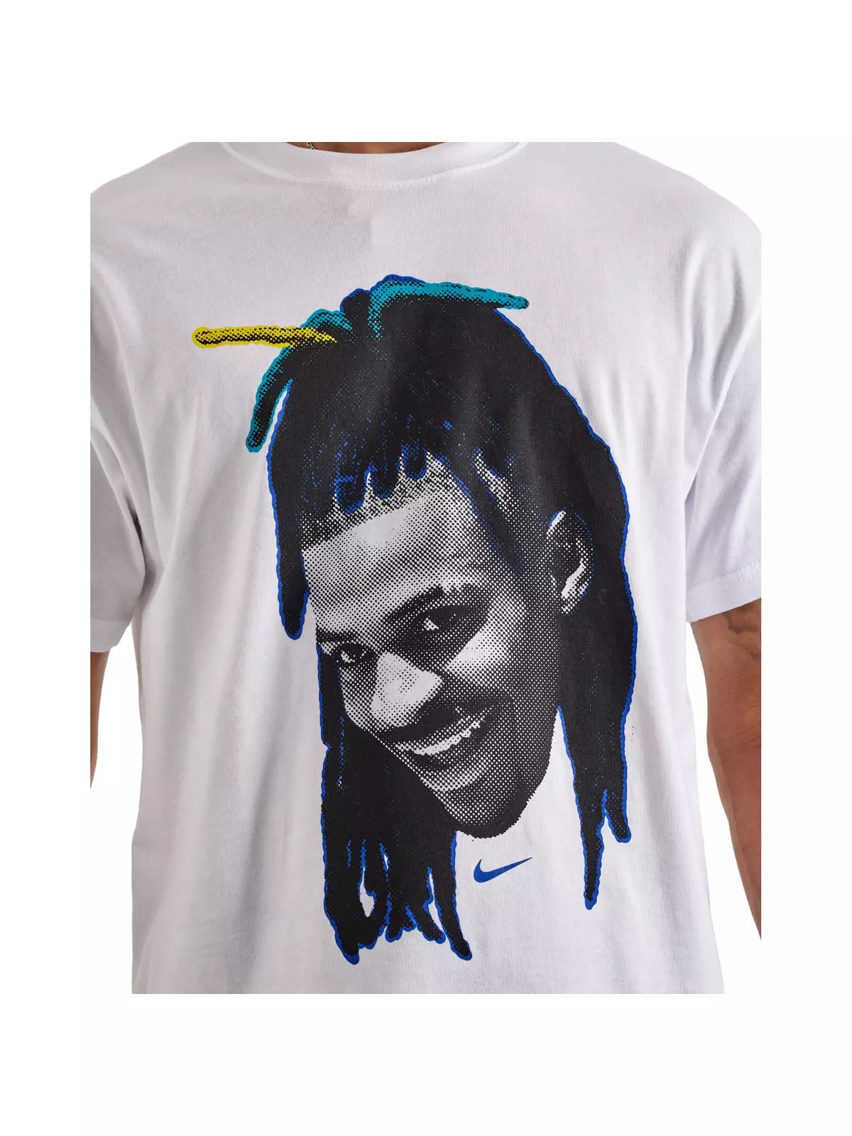 Men's Ja Basketball Tee-White - 3