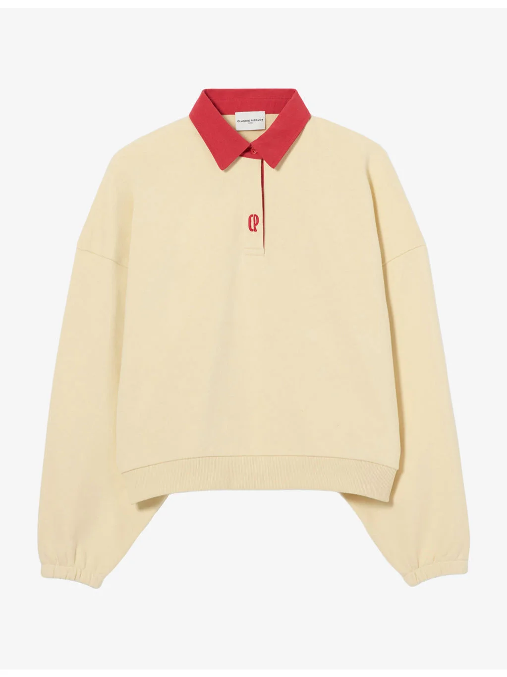 Oversized Brand-Embroidered Cotton Sweatshirt - 1