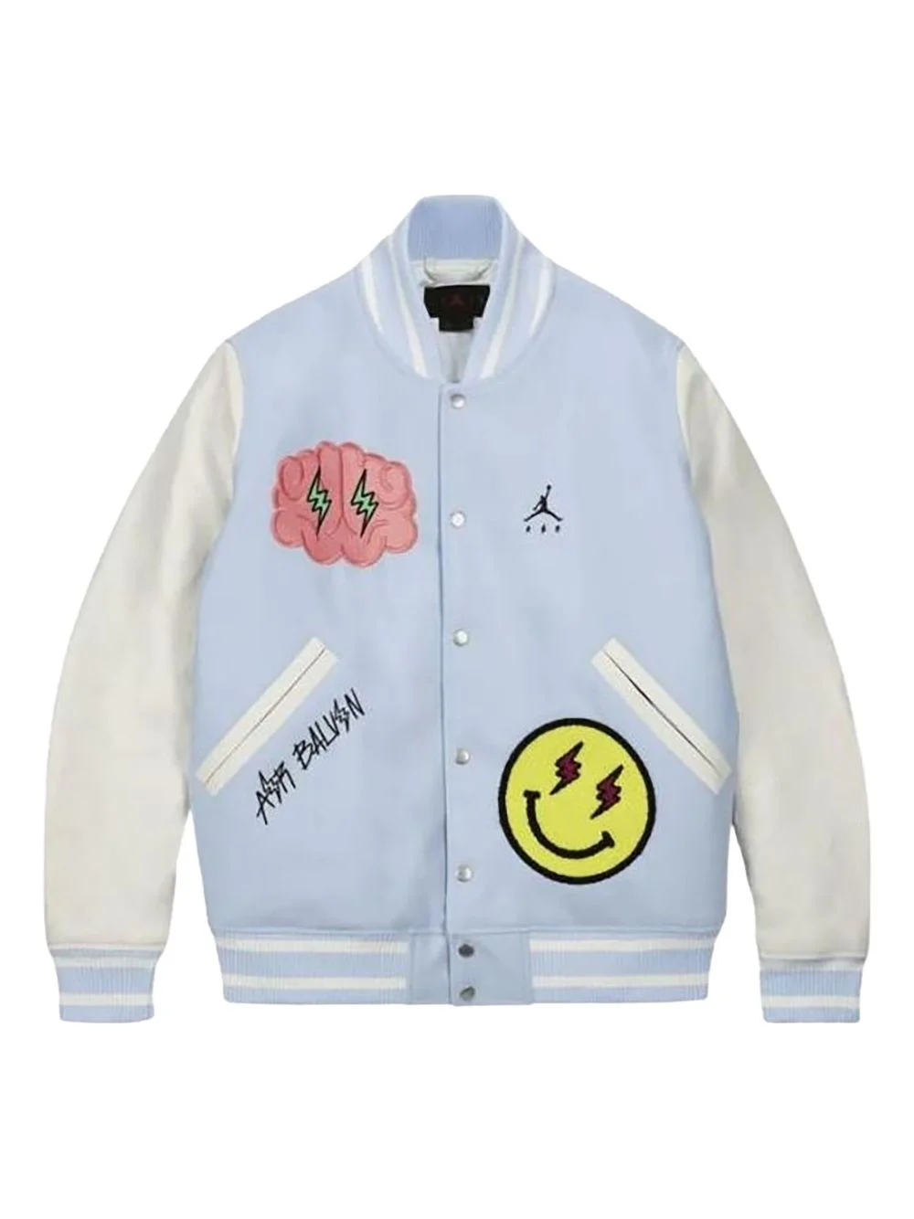 x J Balvin varsity bomber jacket - 1