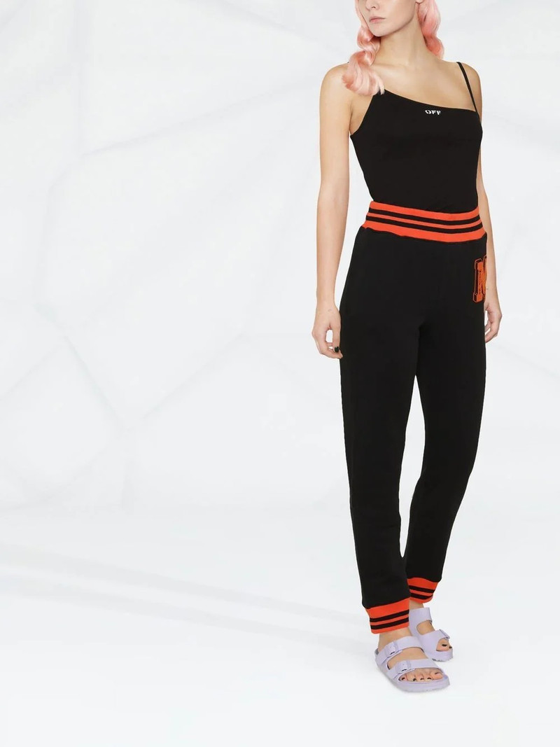 Moschino logo patch track pants outlook
