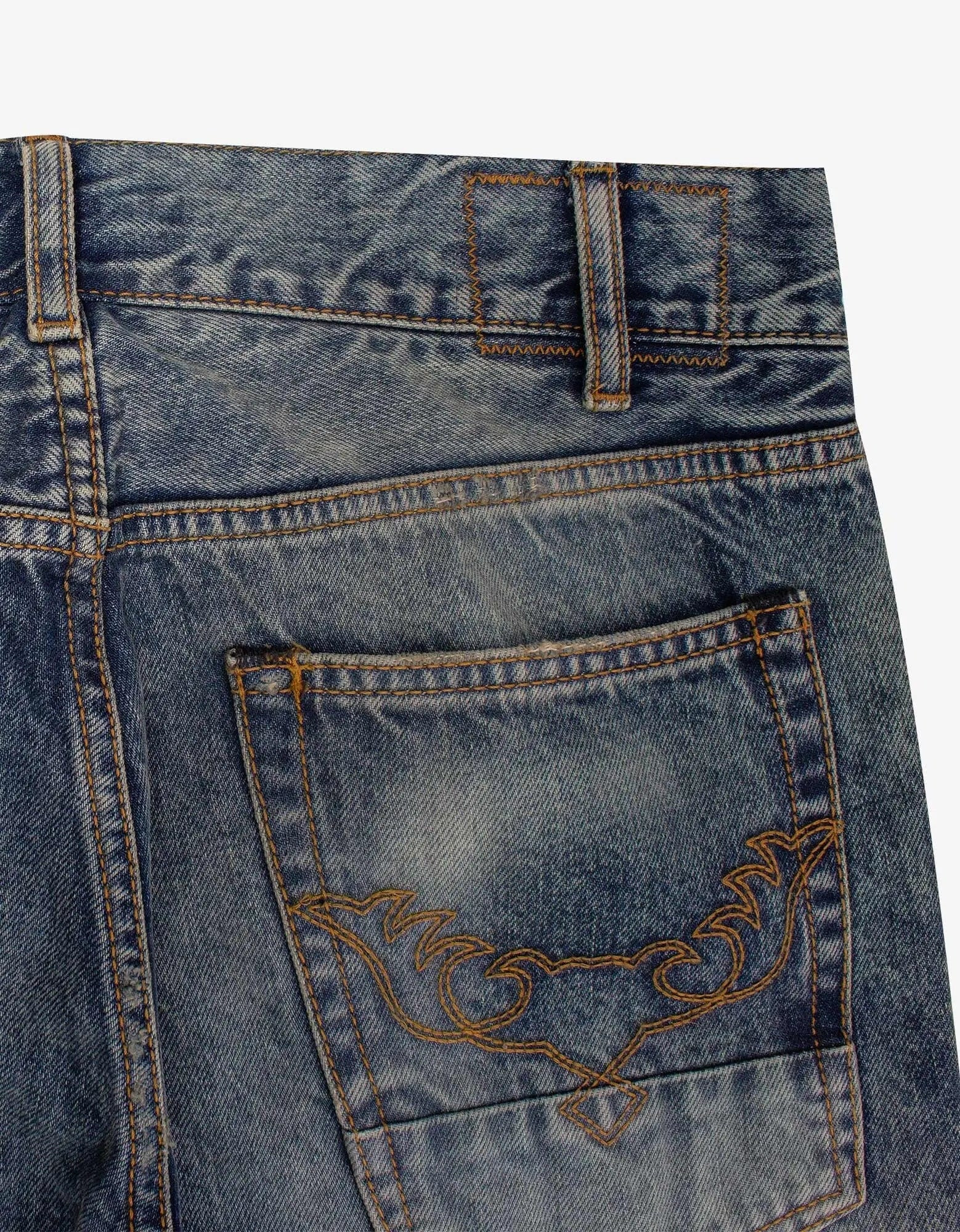 Palm Angels Light Blue Malibu Distressed Jeans - 4