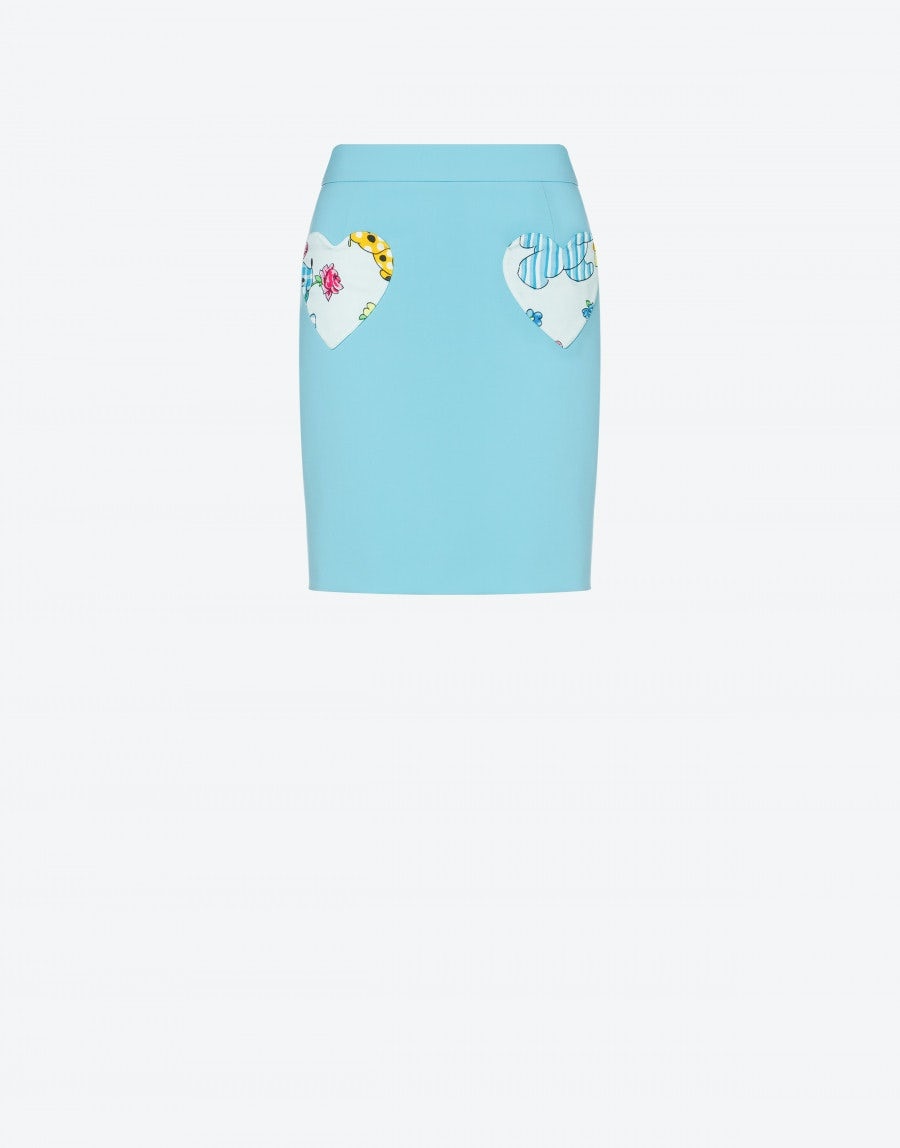 CALICO ANIMALS DETAILS CRÊPE SKIRT - 1