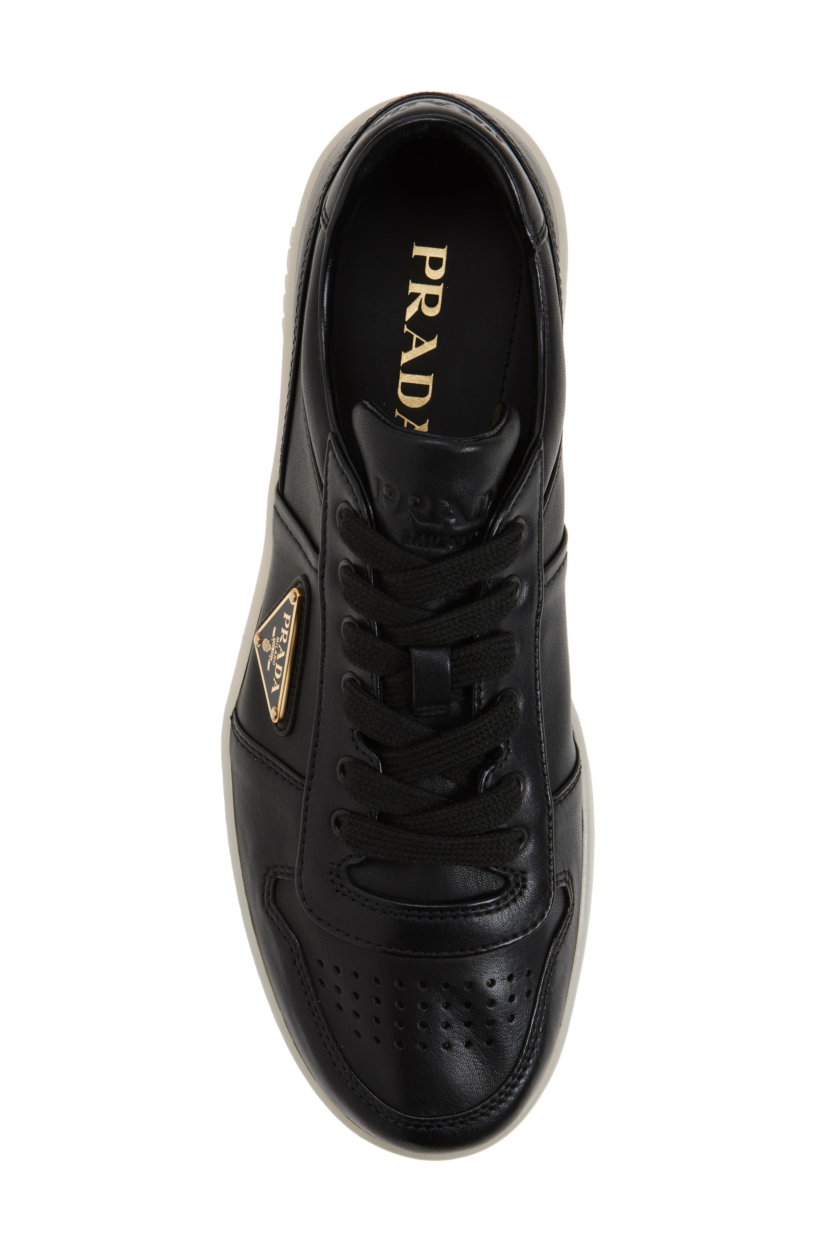 Prada Downtown Low Top Sneaker in Nero at Nordstrom - 5