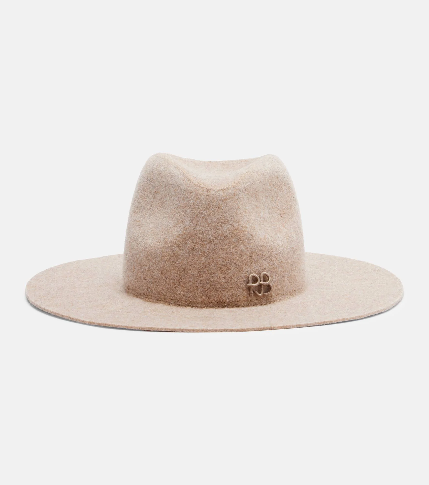 Monogram wool-blend felt fedora - 1