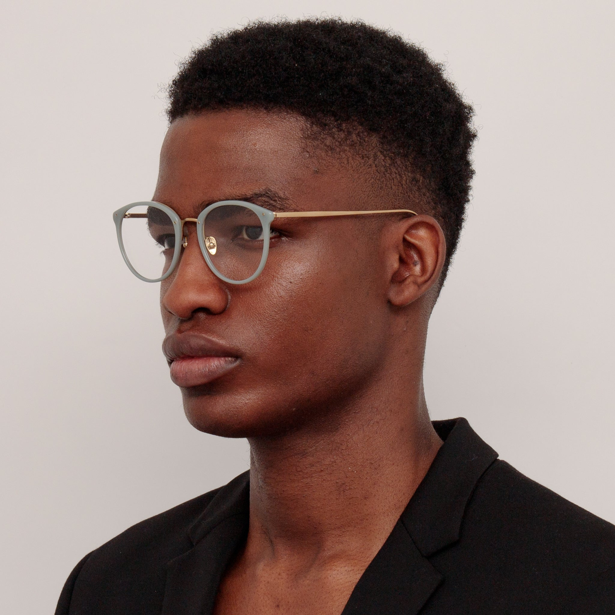 CALTHORPE OVAL OPTICAL FRAME IN STEEL - 2