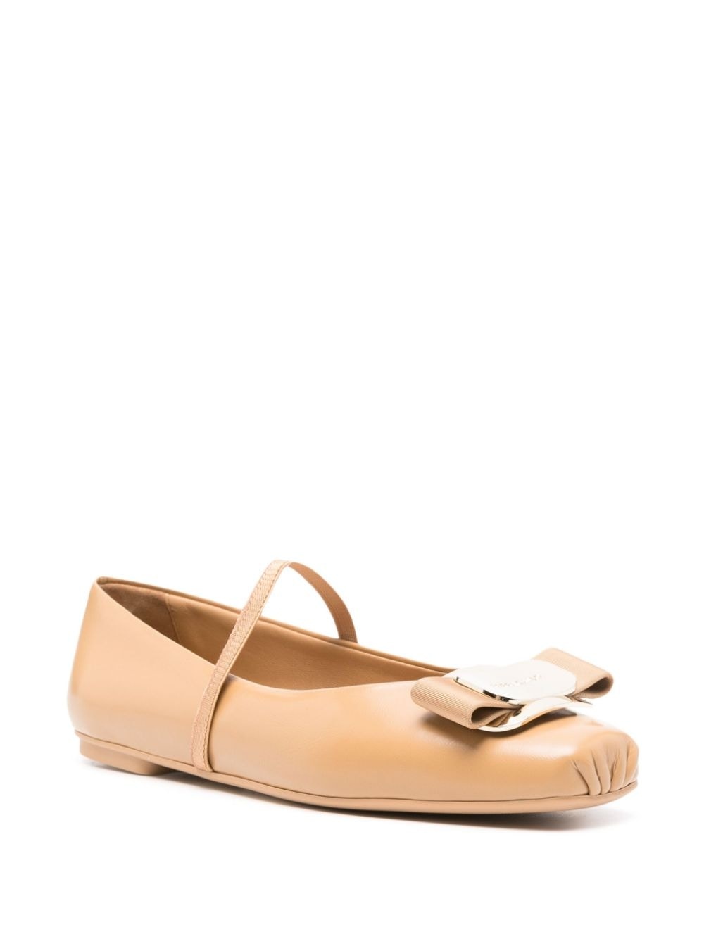 Zina leather ballerina shoes - 2