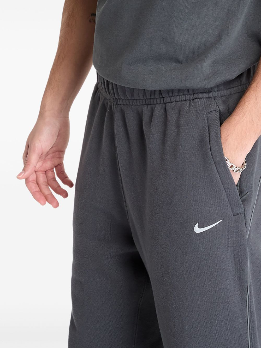 x Nocta CS fleece elastic-cuff track pants - 4
