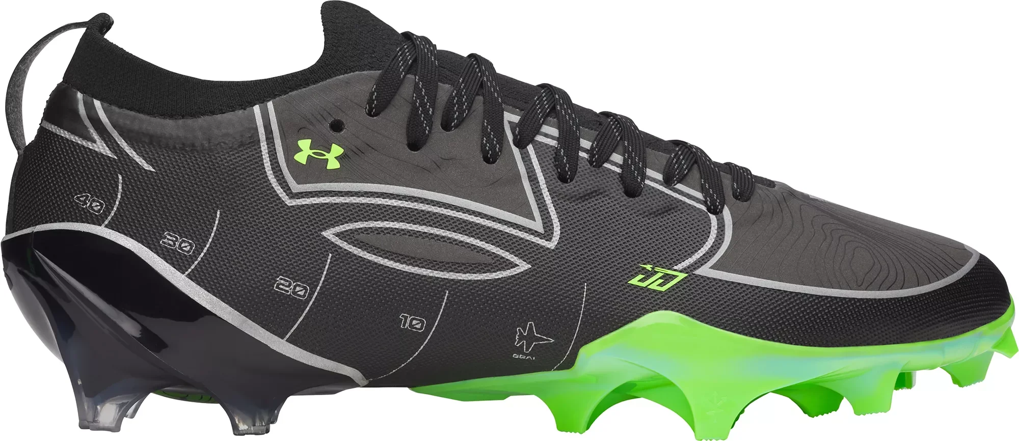 Under Armour Blur Pro Justin Jefferson "Going Dark" Football Cleats - 1