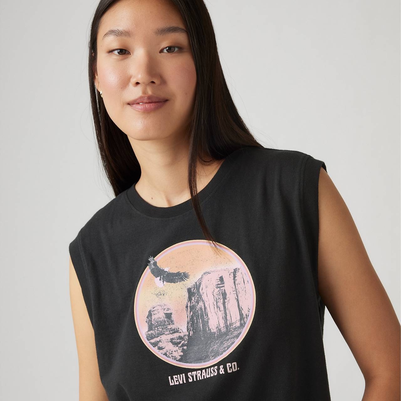 GRAPHIC BOXY TANK TOP - 4
