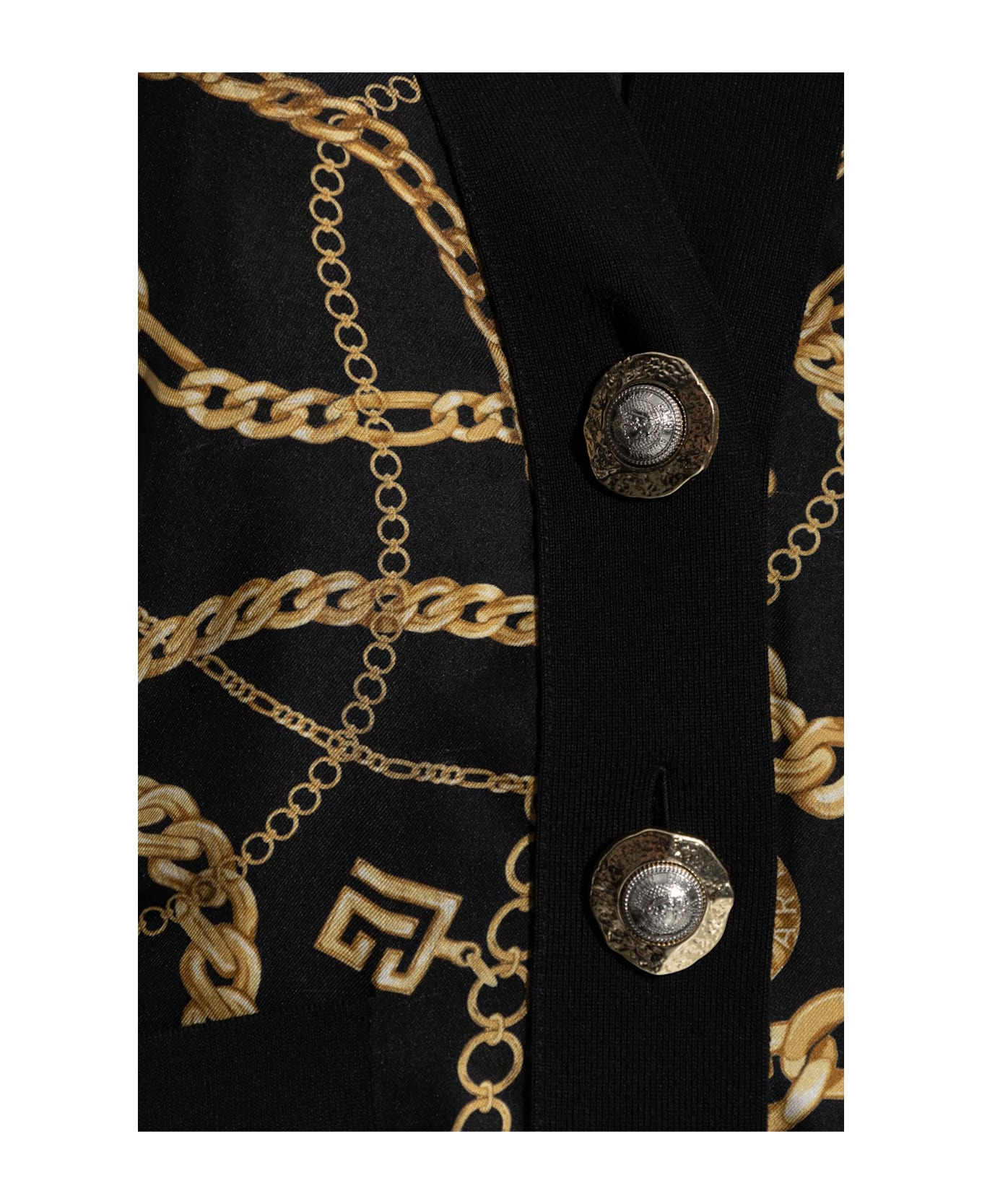 Balmain Cardigan With Combined Fabrics - 5