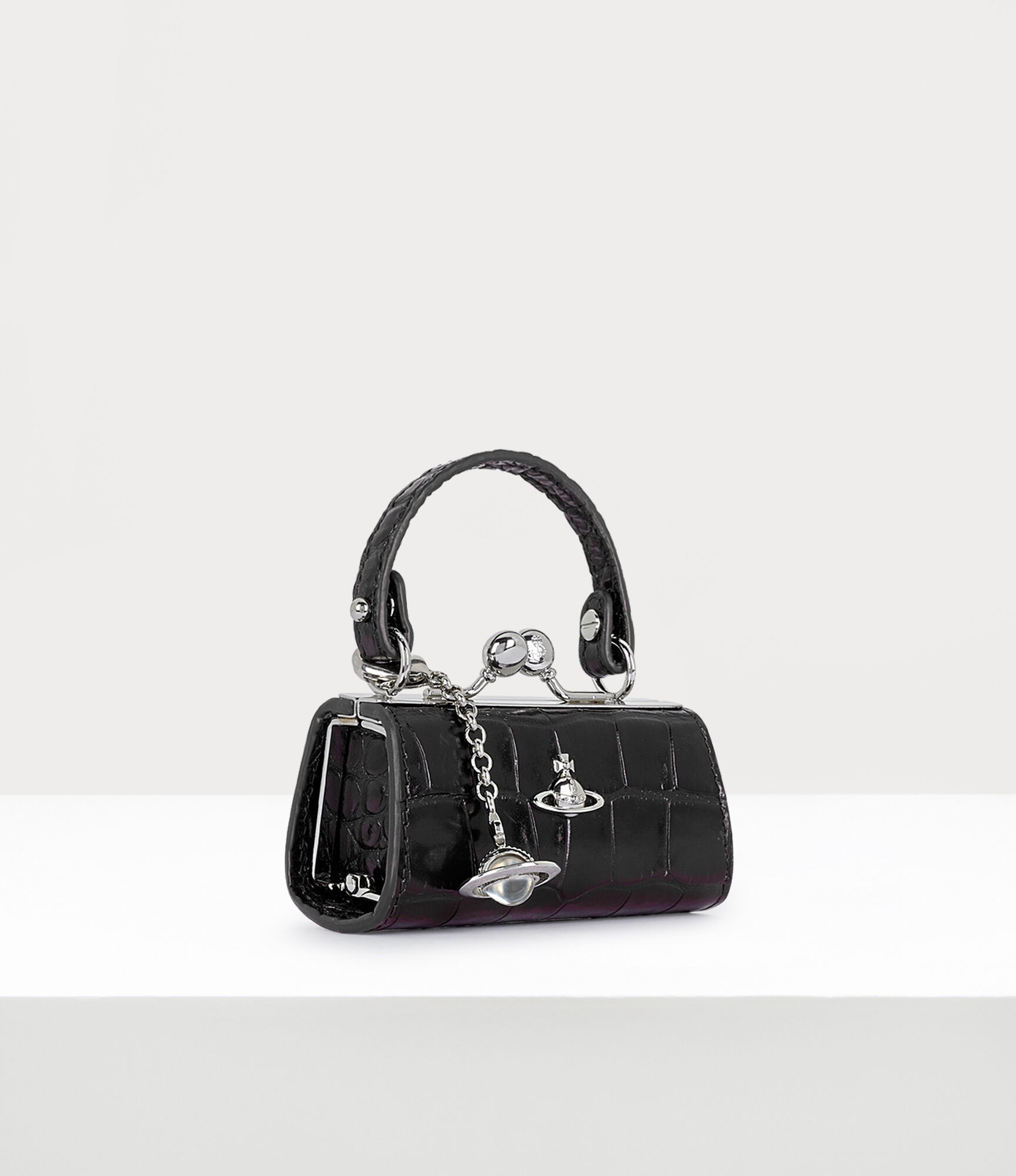 Vivienne Westwood☆DOLL サフィアーノ トートバッグ BLACK Vivienne Westwood Doll Orb-Plaque Tote Bag in Black | Lyst