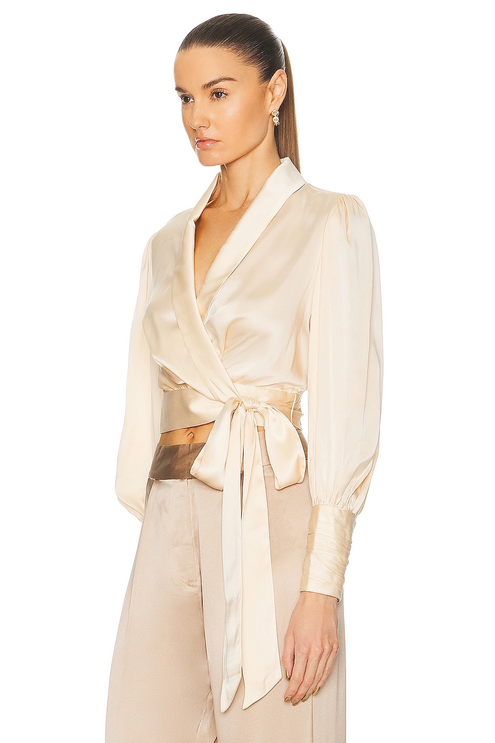 Silk Wrap Top - 3