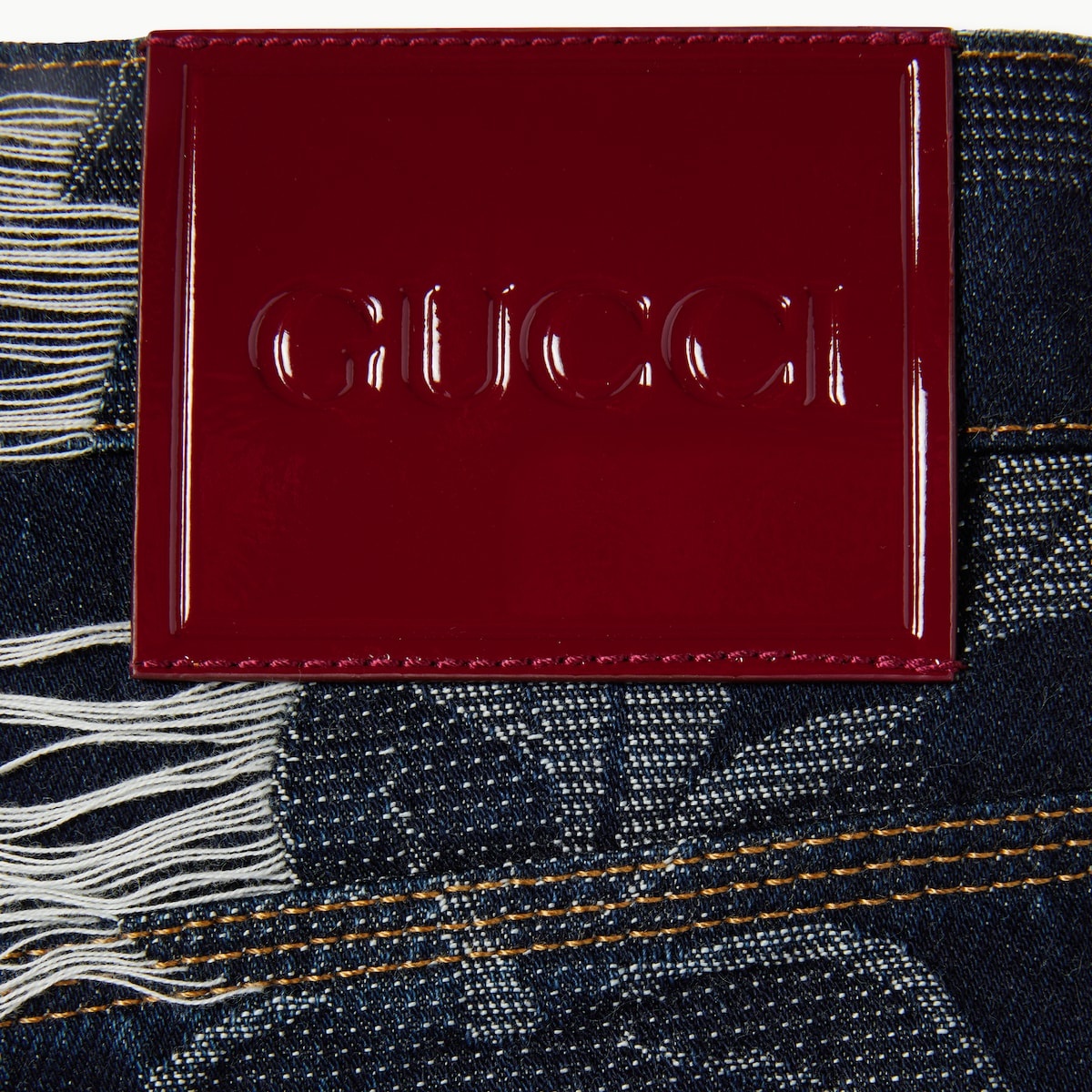 Denim jacquard pant - 7