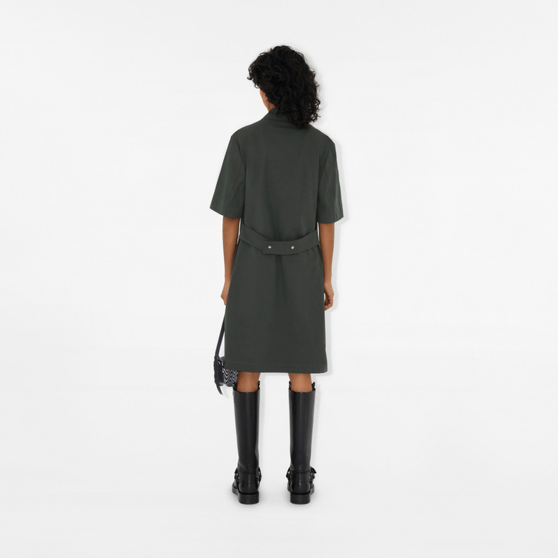 Cotton Blend Shirt Dress 4