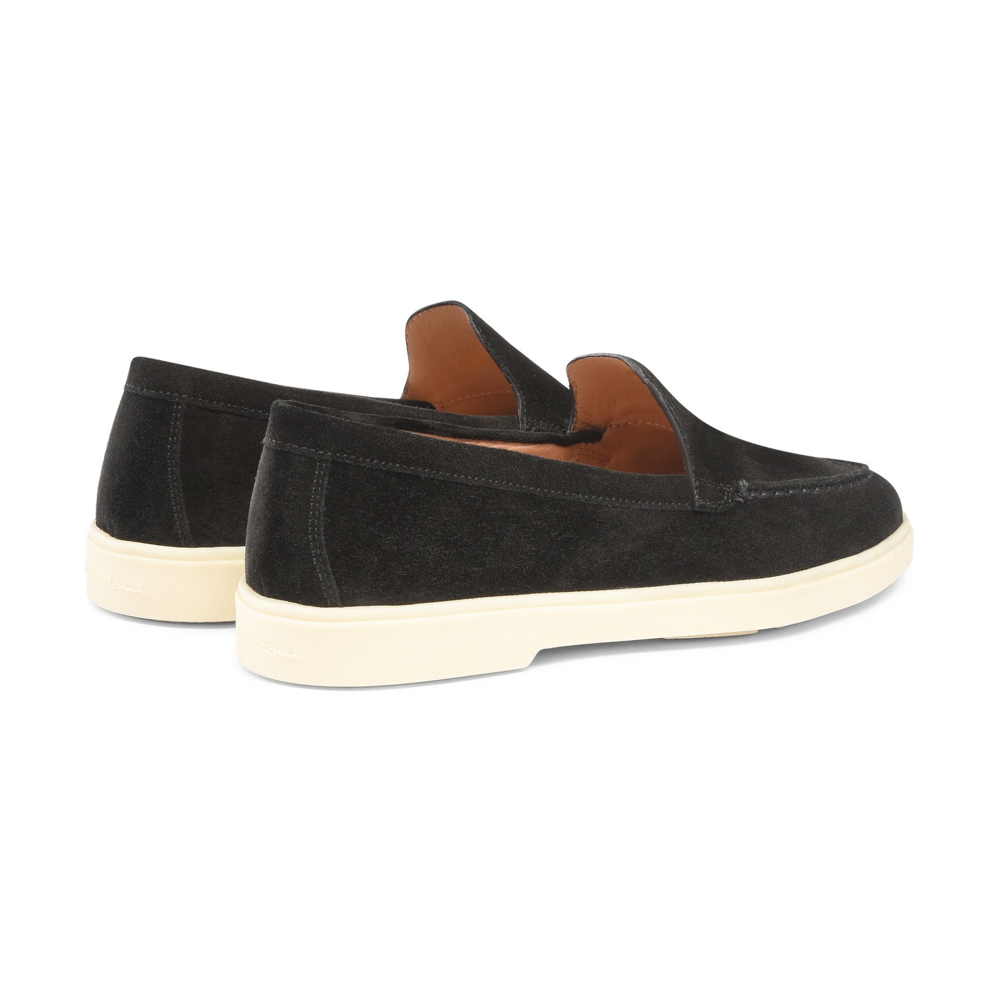 Women's black suede loafer - 3