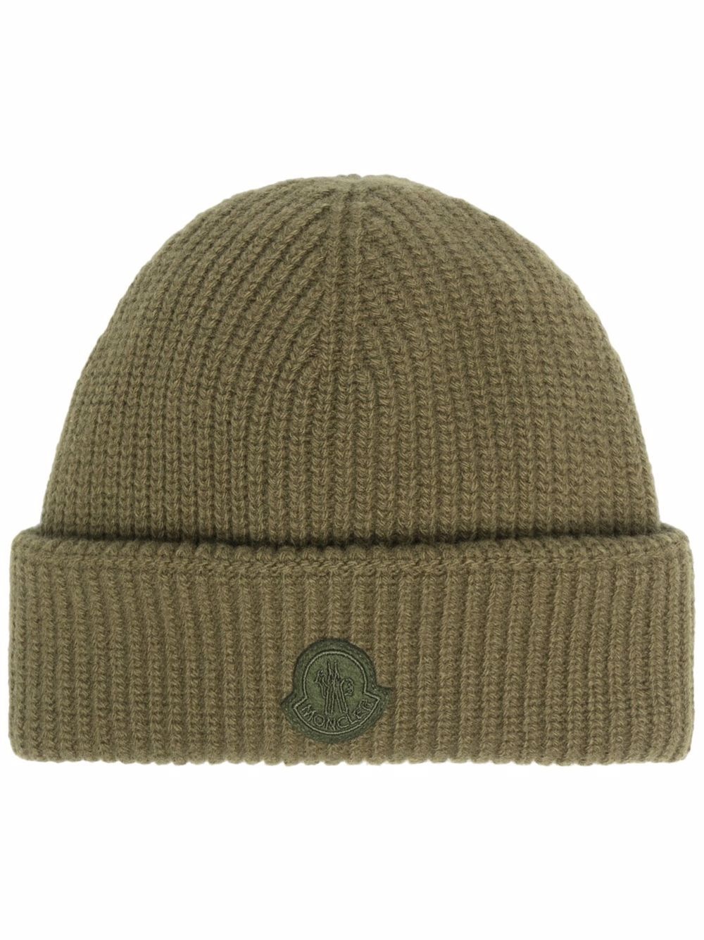 2 Moncler 1952 logo patch beanie - 1