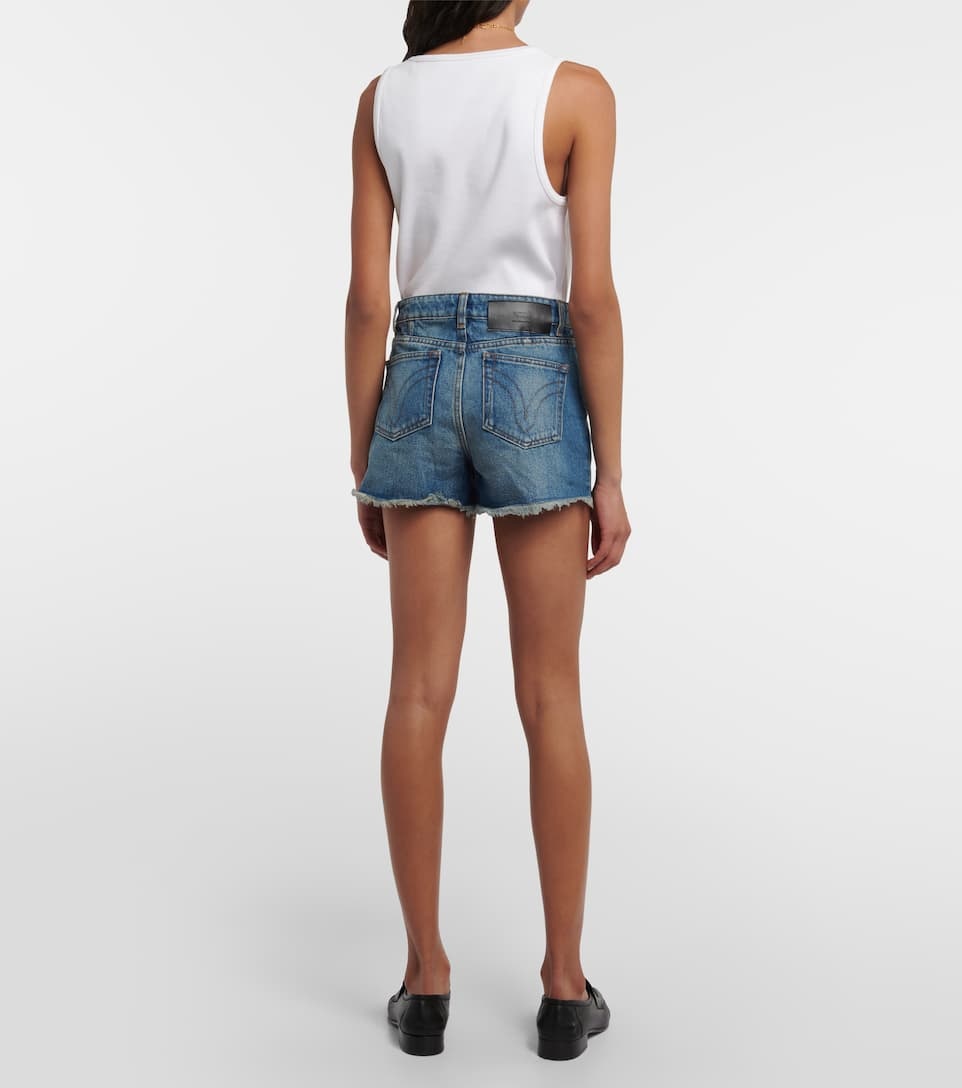 Denim cotton shorts - 3