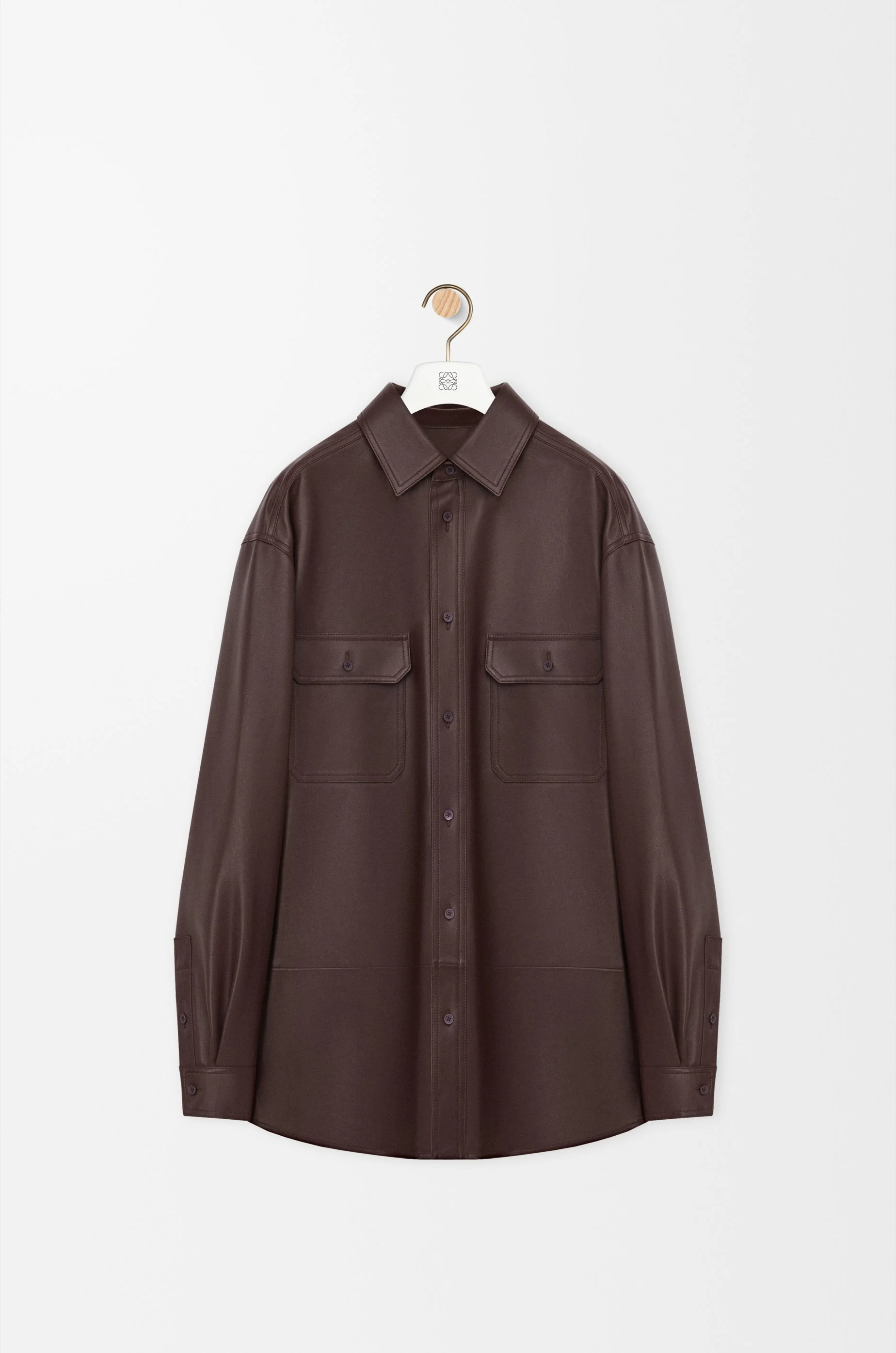 Overshirt in nappa lambskin - 1