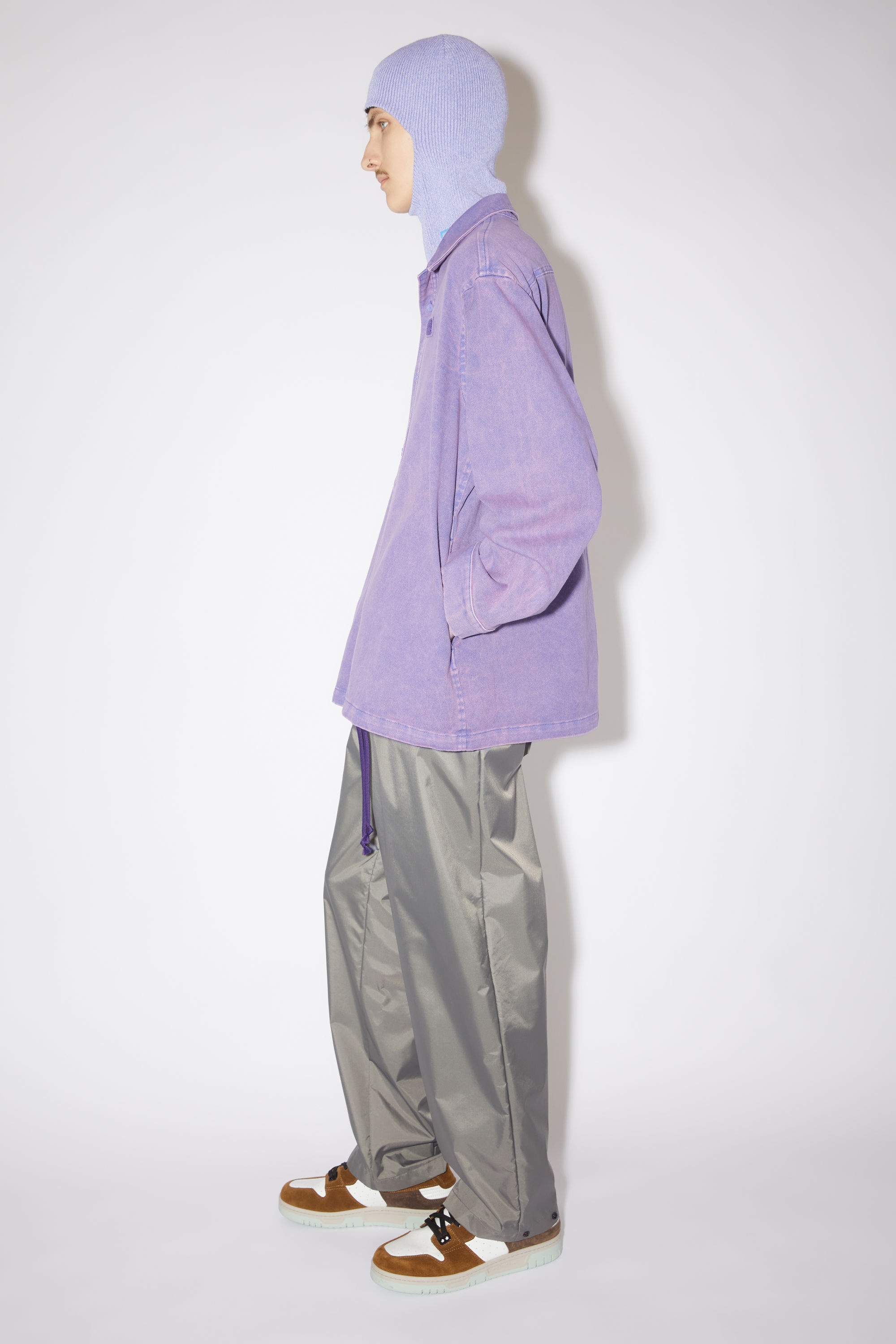 Face patch overshirt - Iris purple - 4