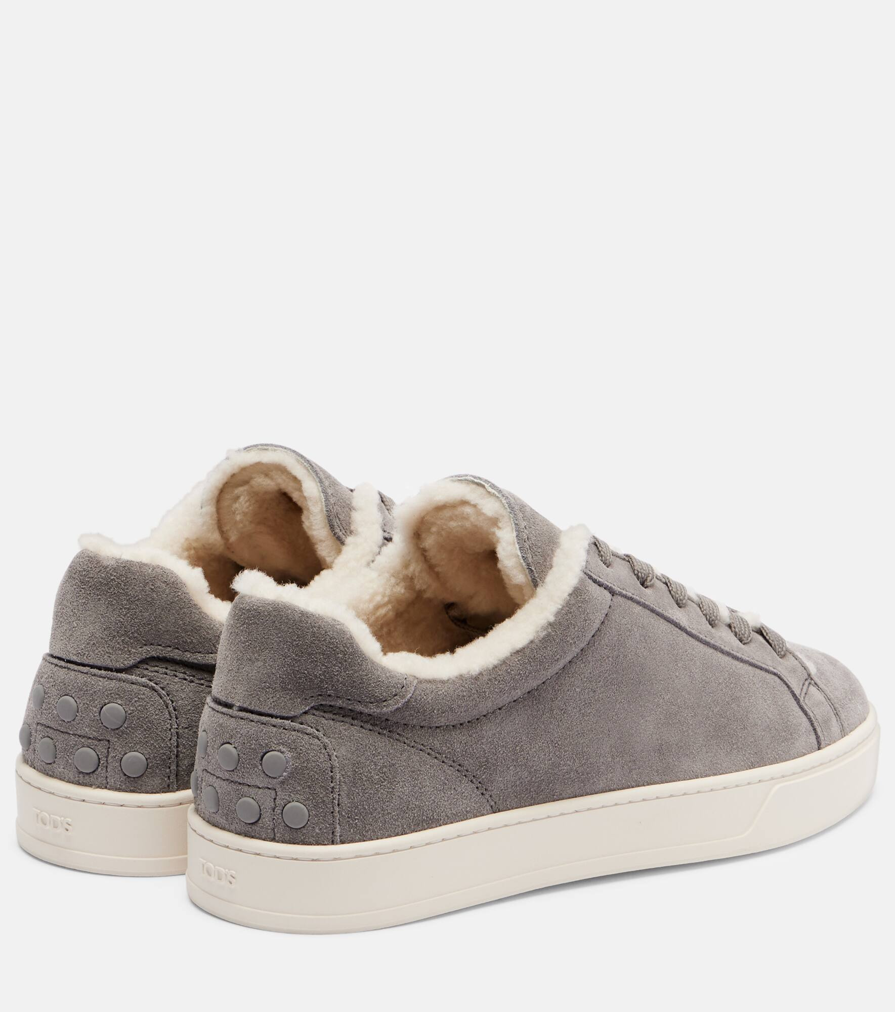 Classic shearling-lined suede sneakers - 2